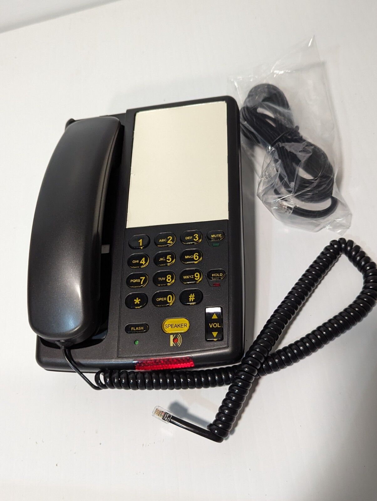 Med-Pat Inn-Phone D-5705 Single Line Speakerphone, black - Free Shipping