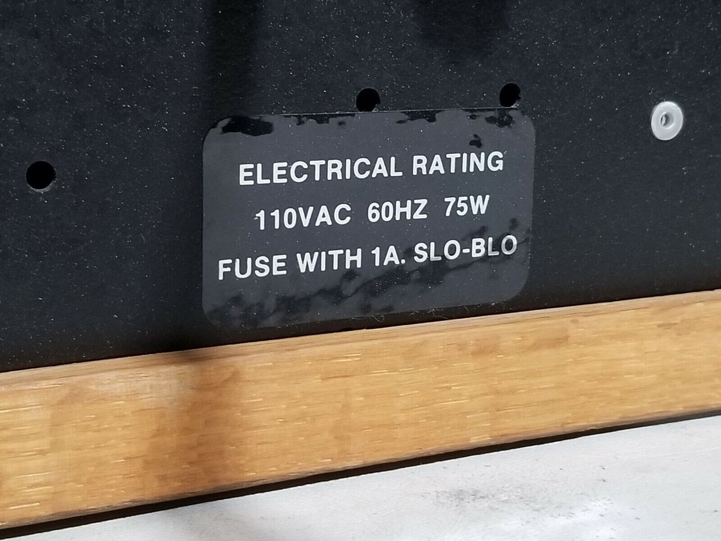 Programmable Light Message Board mounted in wood with hooks, 110VAC