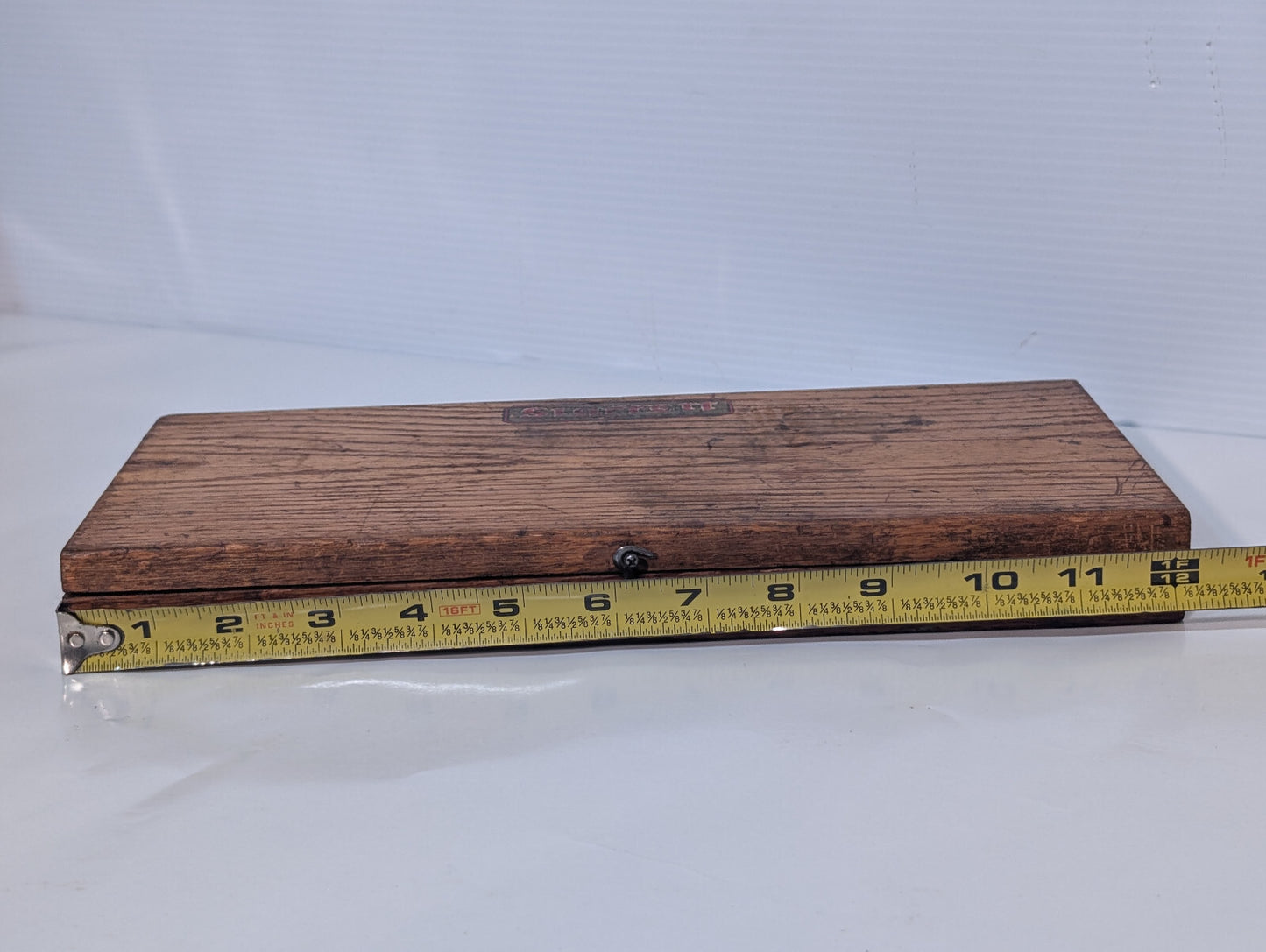 Vintage Starrett Machinist Gauge Blocks Measuring Tools Gage Set Wood Case, USA