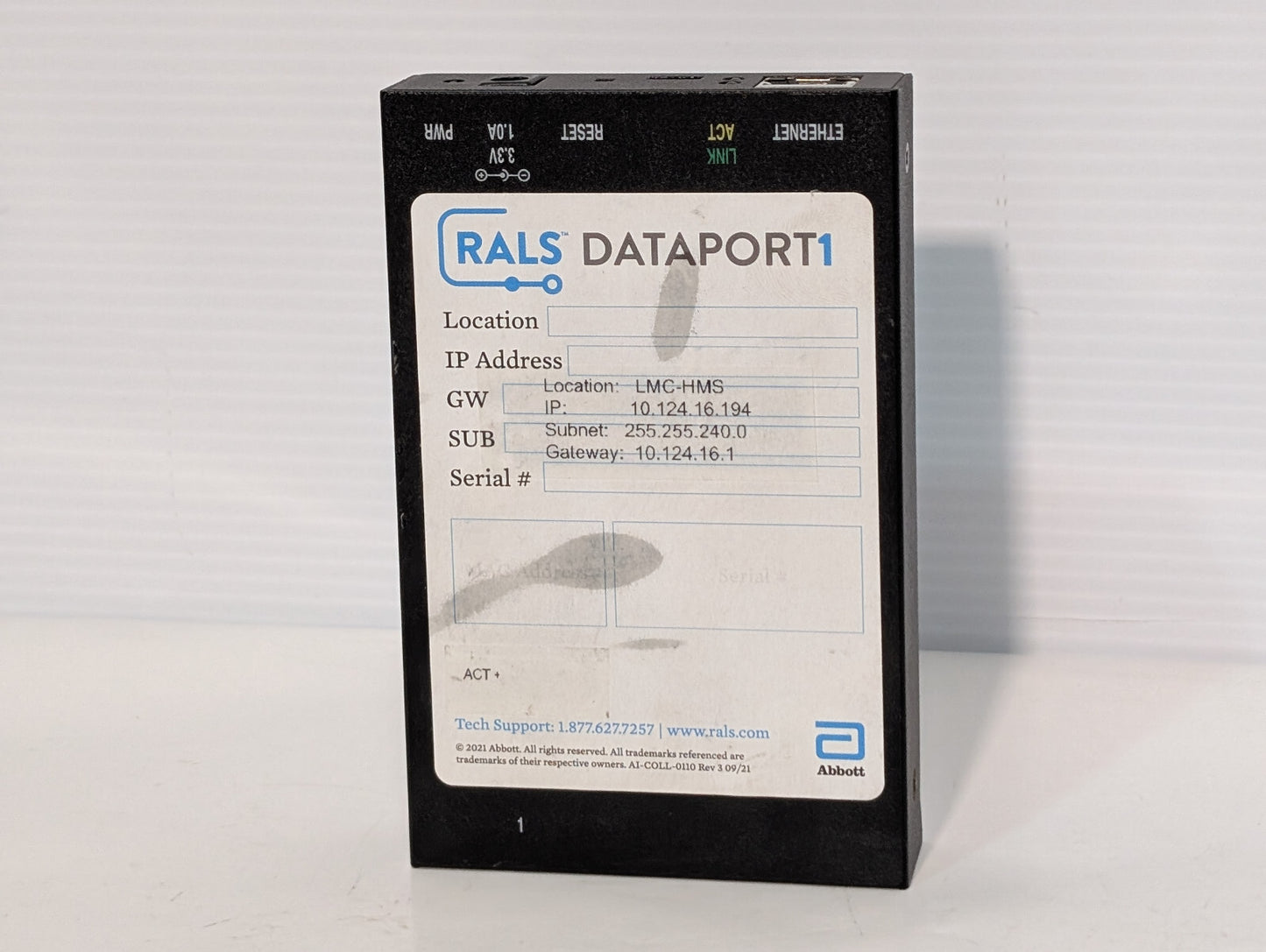 Abbott Rals Dataport 1 Digi One Real Port 50000723-01, Power Supply