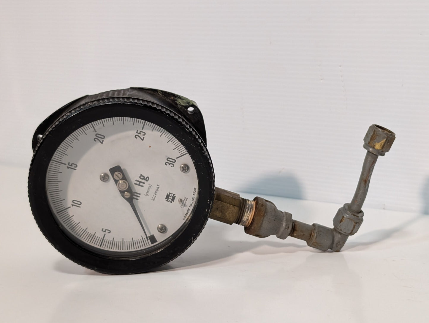US Gauge (Ametek) 33002 Vacuum Gauge, 0-30psi, 4.5" Dial Face, 1/2"npt