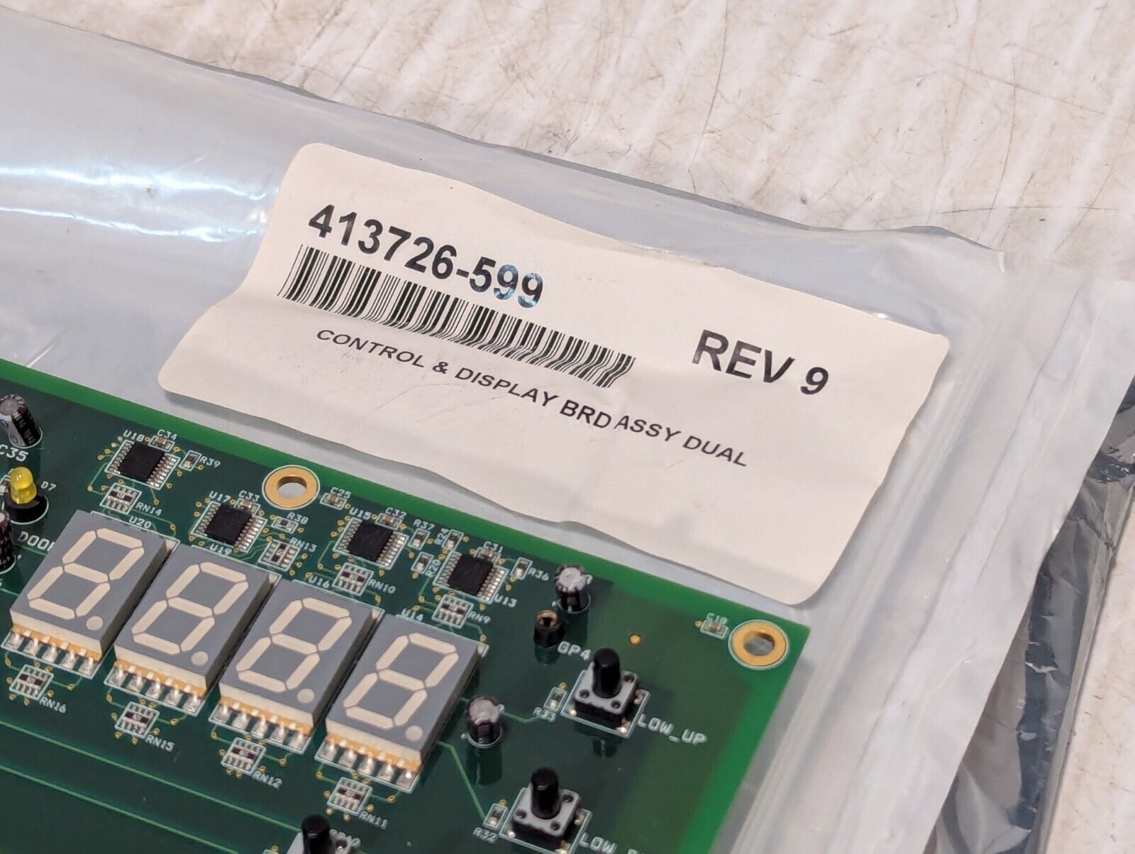 Steris Control & Display Brd Assy Dual 413726-599 Rev 9 - Free Shipping