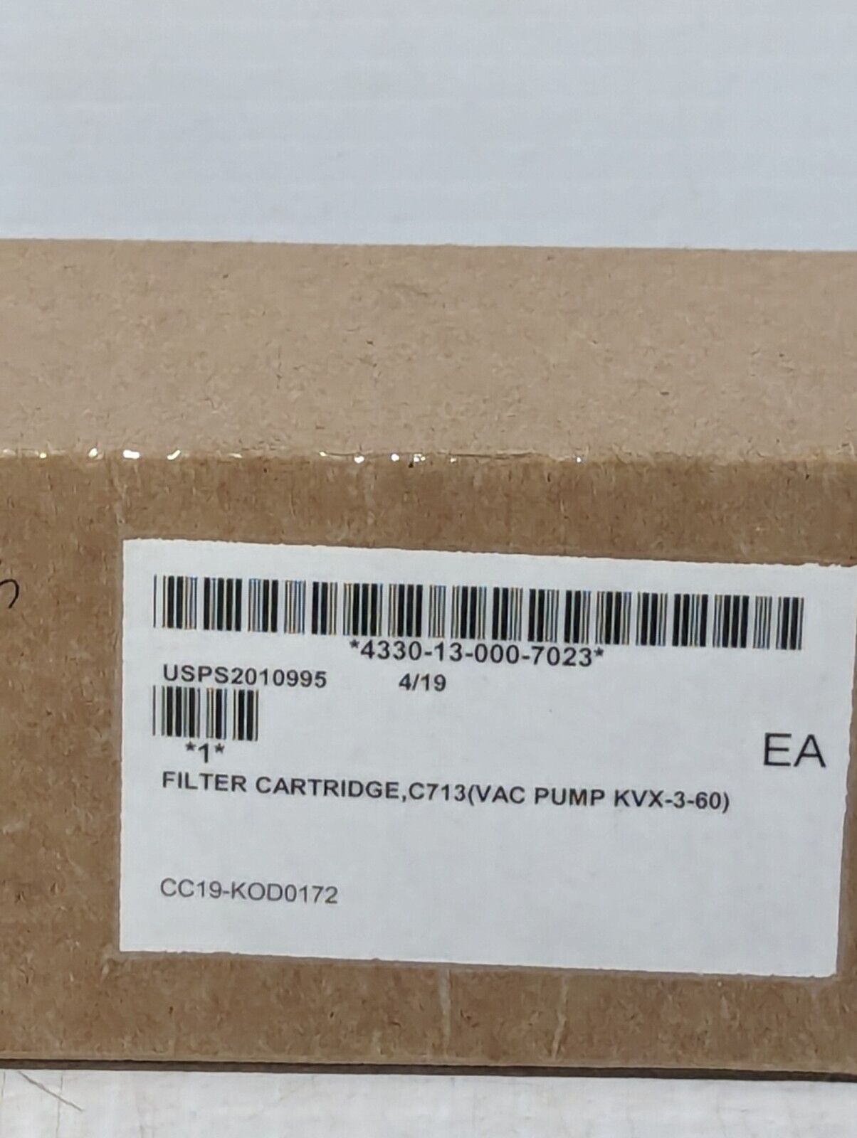 C713 Filter Cartridge (VAC PUMP KVX-3-60), 4330-13-000-7023 -Free Shipping