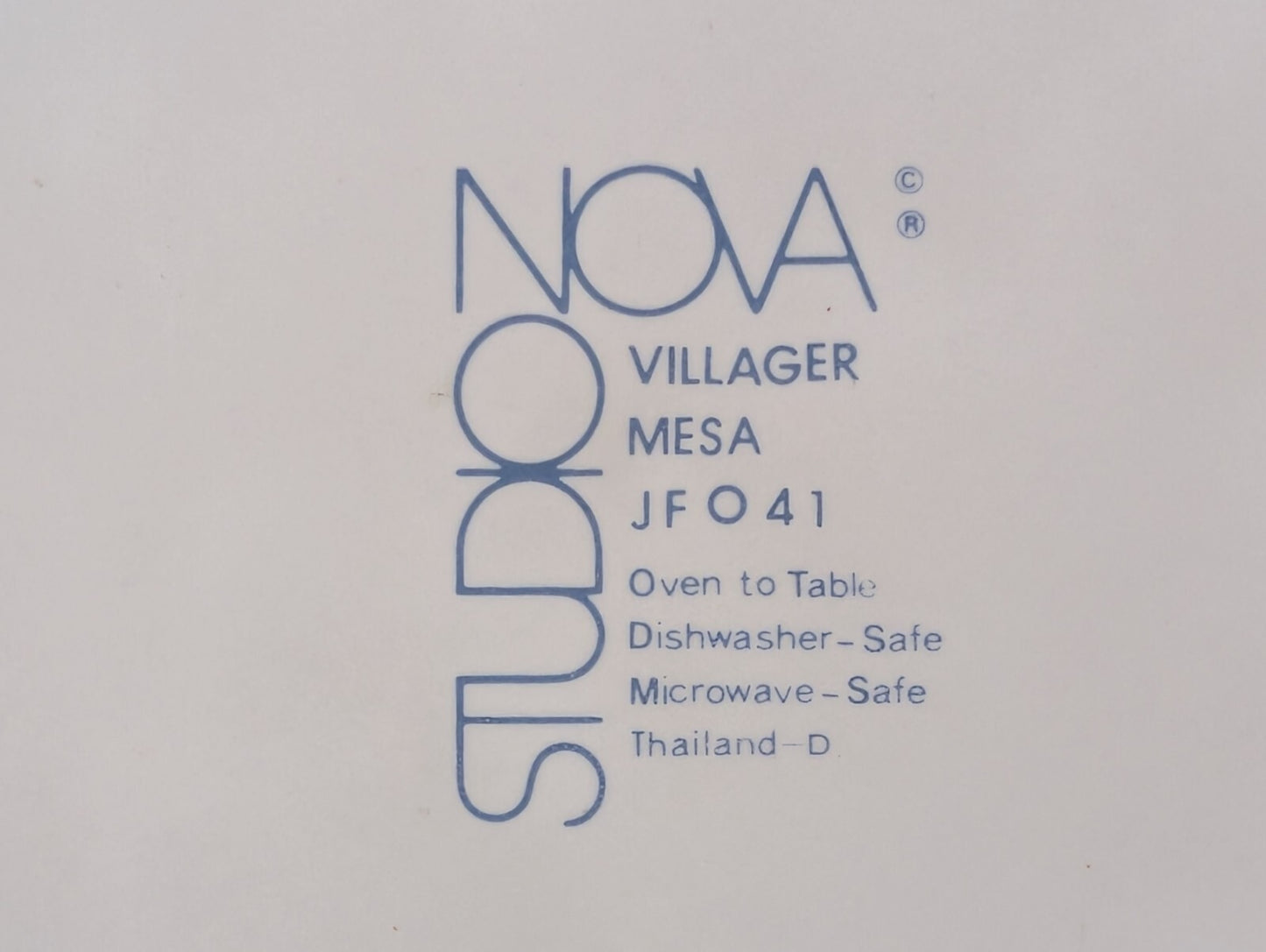 Studio Nova Villager Mesa Saucer Plate JFO41 Thailand 8" Diameter