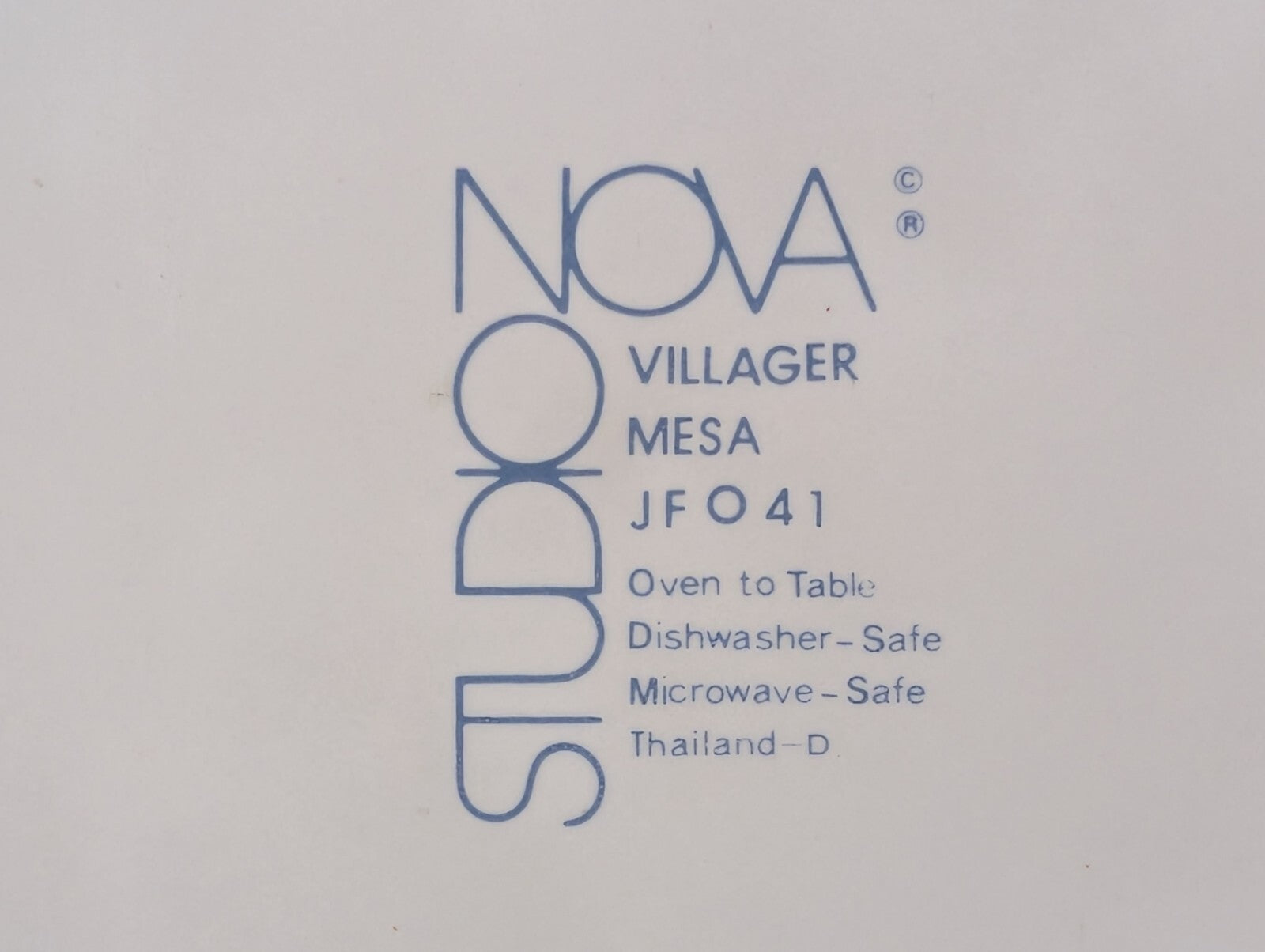 Studio Nova Villager Mesa Saucer Plate JFO41 Thailand 8" Diameter