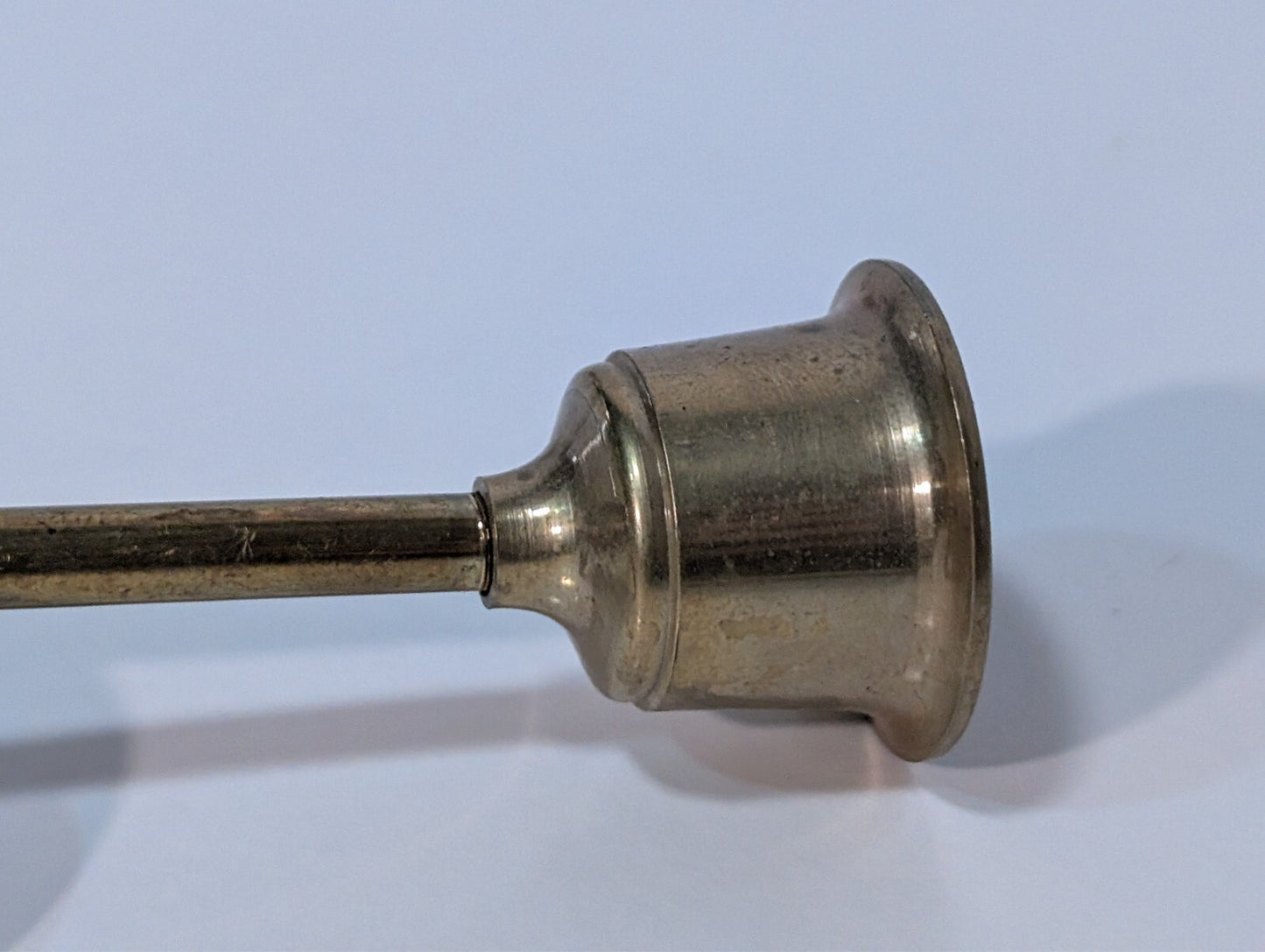 Vintage Bugle Candlestick 9" and Silver Plated Tray with Grapes, Sheffield 6"