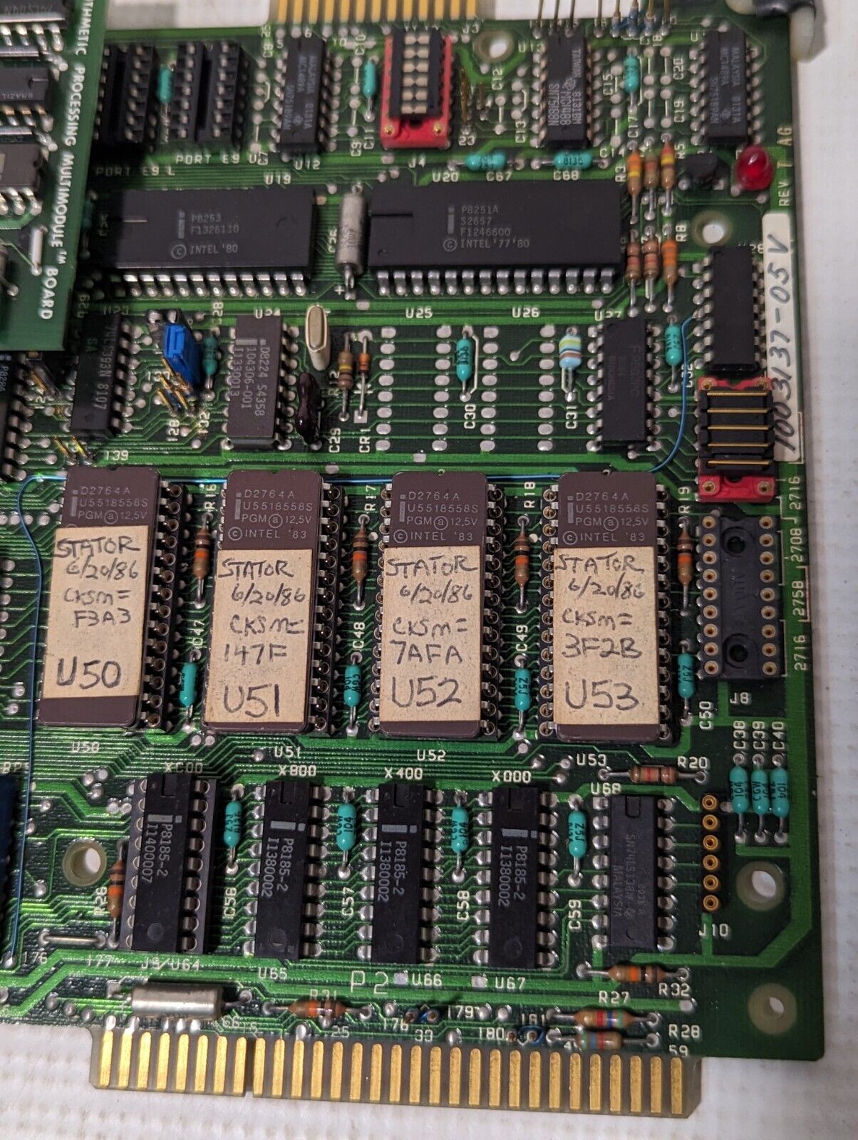 Intel PWA 1003071-02 circuit board, iSBC 80/24 Multimodule Connector