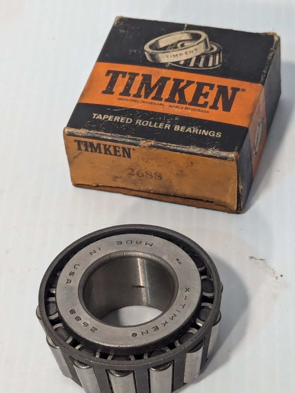 Lot of 3 Timken 2688 Cone Bearing and L44610 Roller Cup(s) - Free Shipping