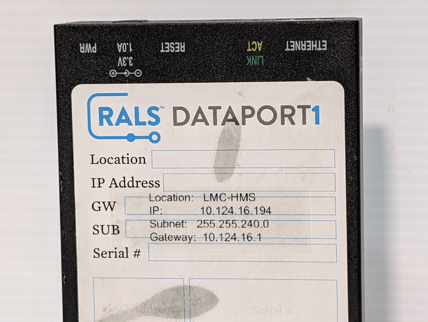 Abbott Rals Dataport 1 Digi One Real Port 50000723-01, Power Supply