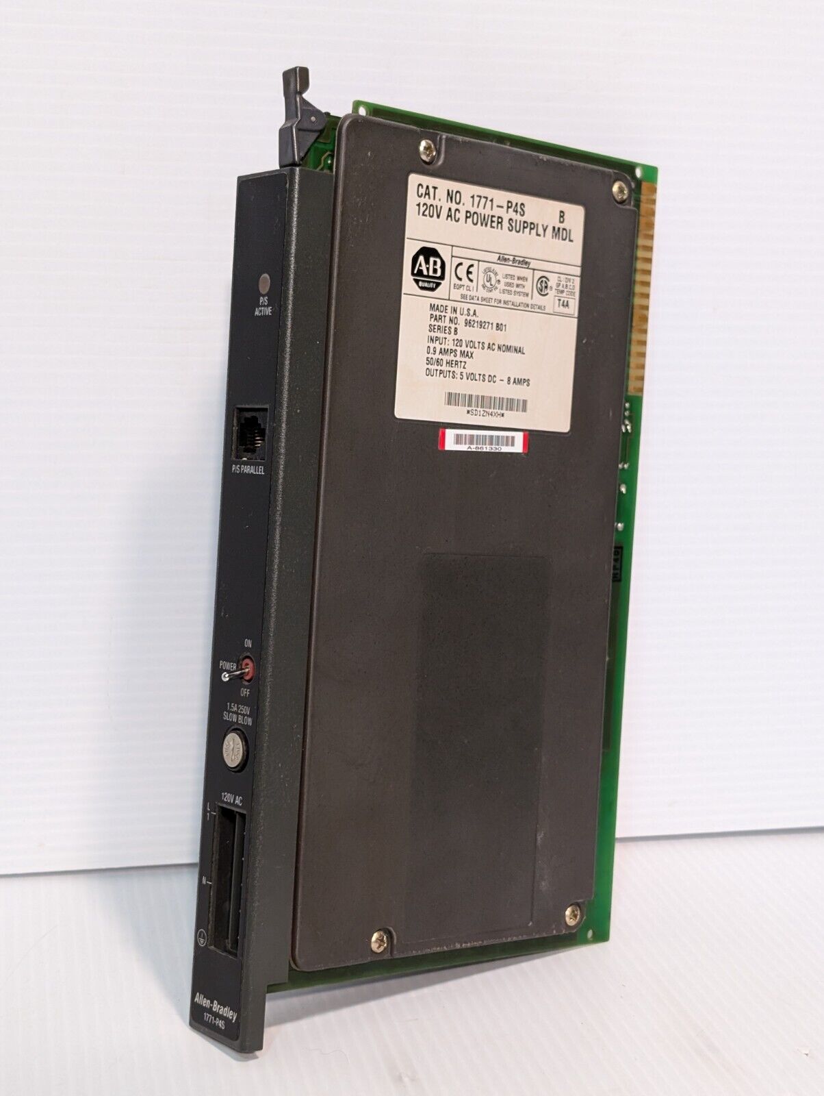 Allen Bradley 1771-P4S Power Supply Module, Series B, 120VAC - Free Shipping