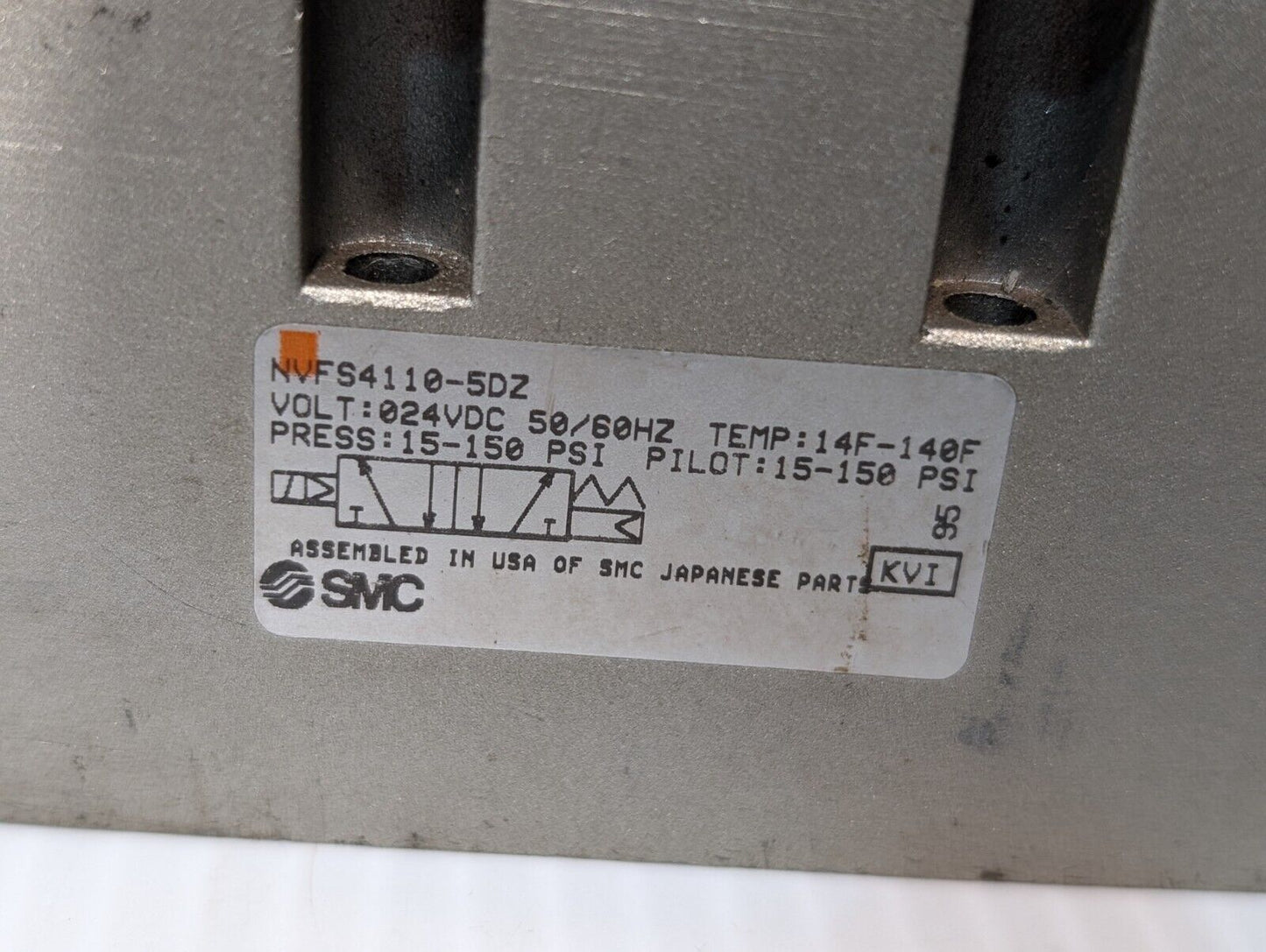SMC NVFS4110-5DZ Solenoid Valve, Coil: 24VDC - Free Shipping