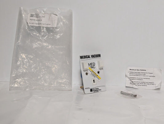 Tri-Tech XA1022-A Medical Vacuum Wall Outlet, Med Vac, 100PSIG maximum, 200 PSIG