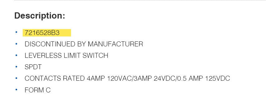 TopWorx 72-16528-B3 Go Switch Leverless Dry Contact Proximity Sensor - Free Ship