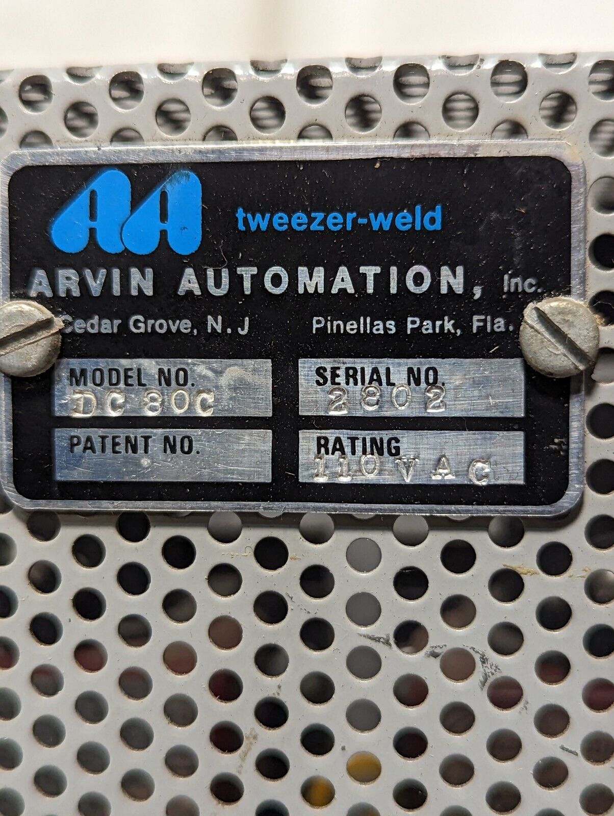 Arvin Automation DC80-C Tweezer-Weld power supply