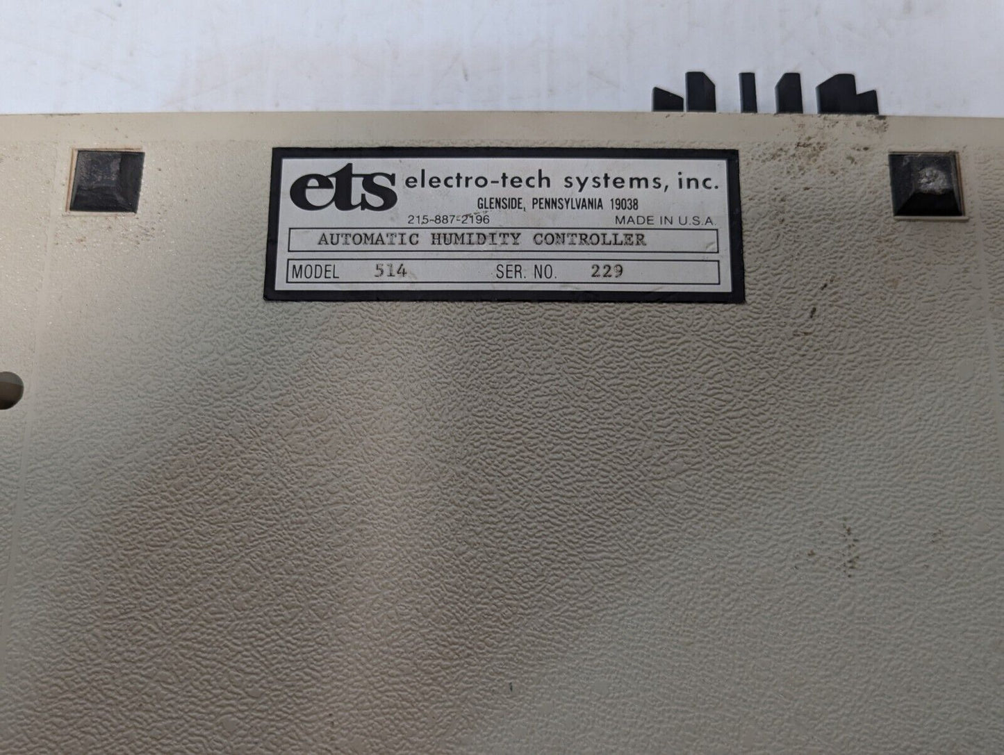 Electro Tech Systems ETS Model 514 Automatic Humidity Controller - Free Shipping