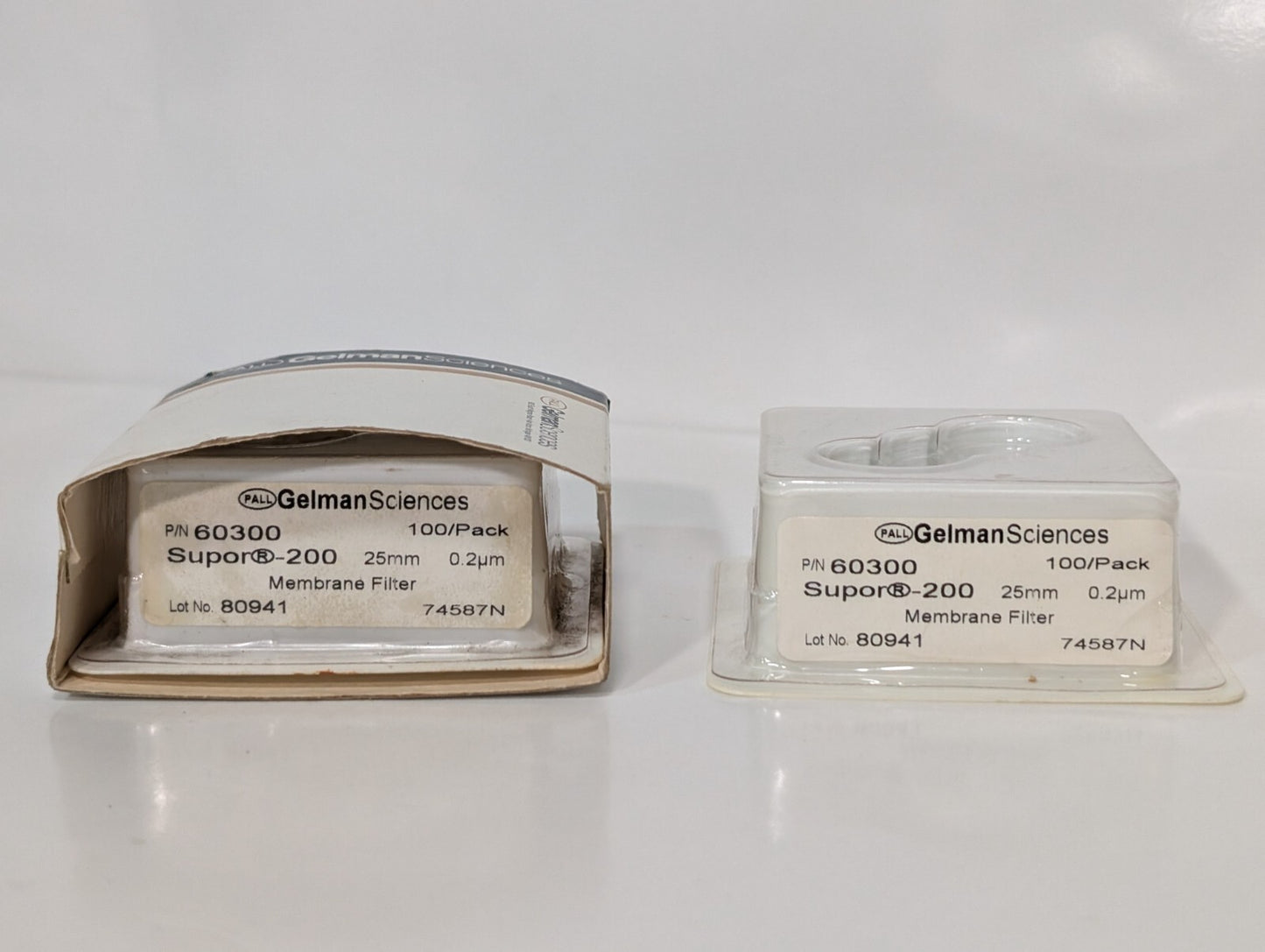 2 Packs: Pall Gelman Sciences 60300 Supor-200 Membrane Filter Discs, 25mm, 0.2μm