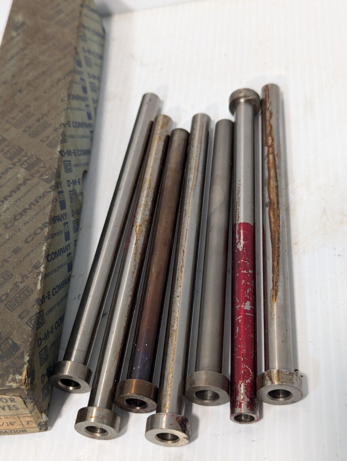 Lot of 5 DME S27 ejector sleeves, 5/16 ID, 7/16 OD, plus two more- FREE SHIPPING
