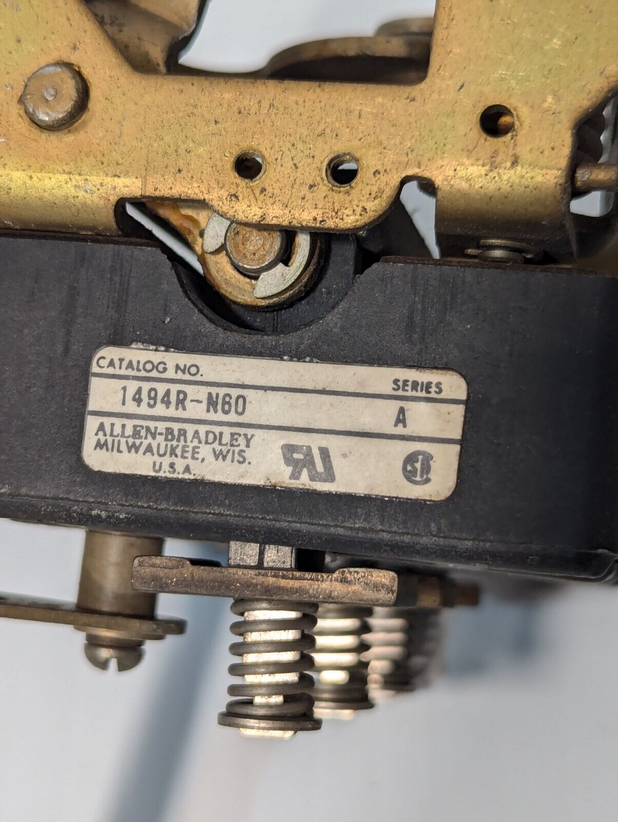 Allen Bradley Disconnect Switch 1494R-N60 Series A 460V 60A 3 Poles AS SHOWN