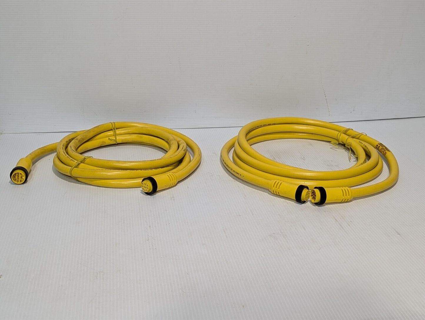 (1) Woodhead 331020A01F120 10 Pole M-F Straight C-Size Double-Ended Cordset