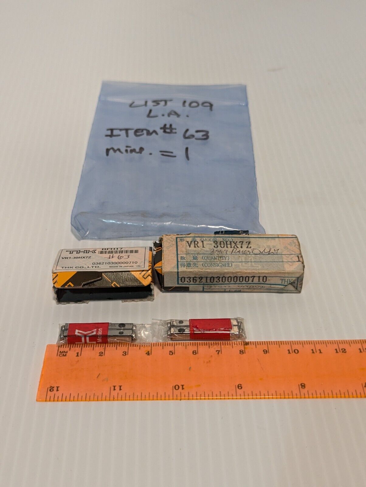 THK VR1-30HX7Z cross roller guide, Made in Japan. - Free Shipping