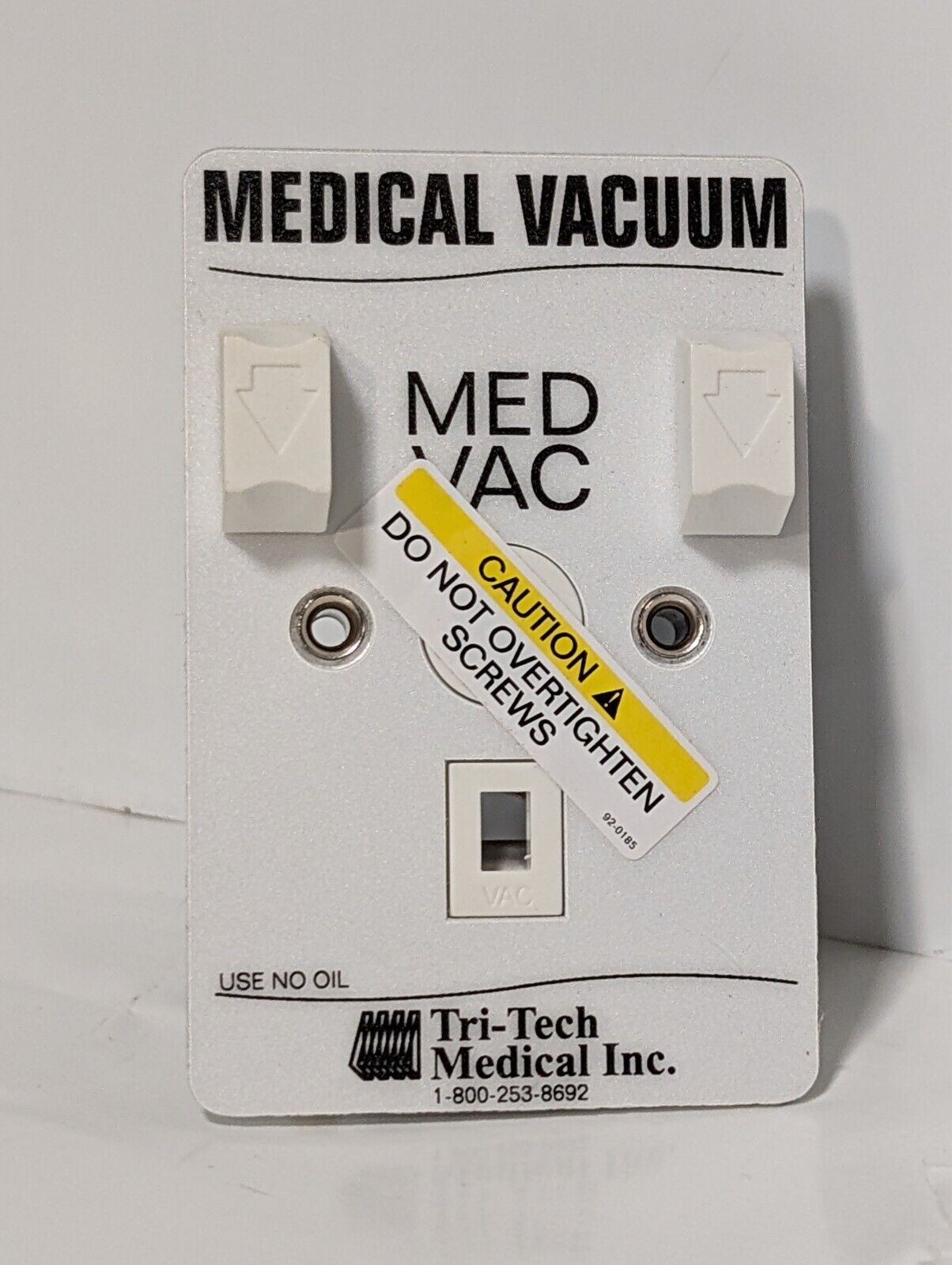 Tri-Tech XA1022-A Medical Vacuum Wall Outlet, Med Vac, 100PSIG maximum, 200 PSIG