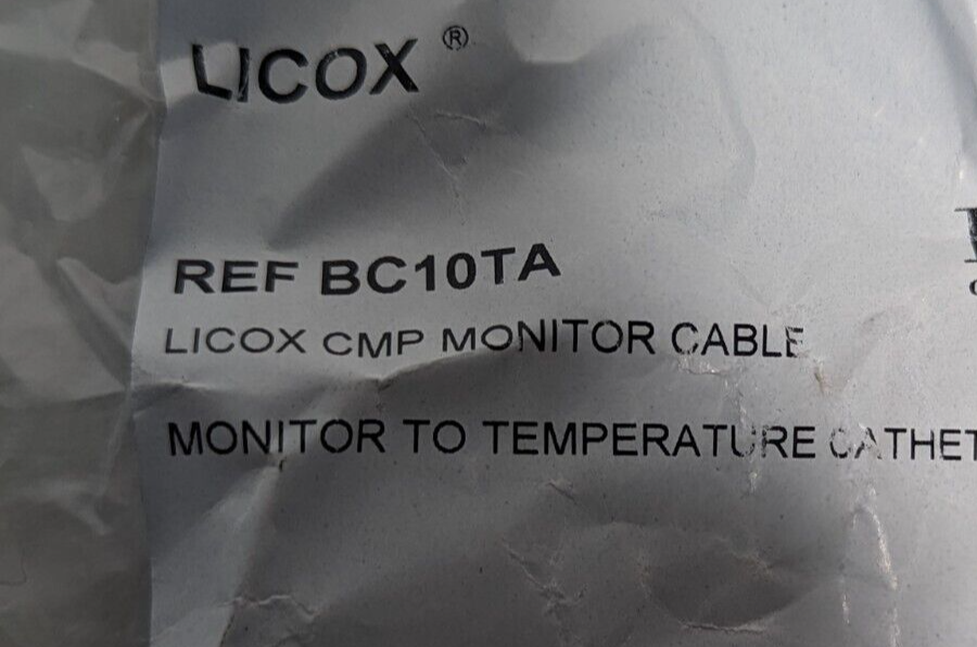 Integra Licox BC10TA CMP monitor cable, monitor to temperature catheter