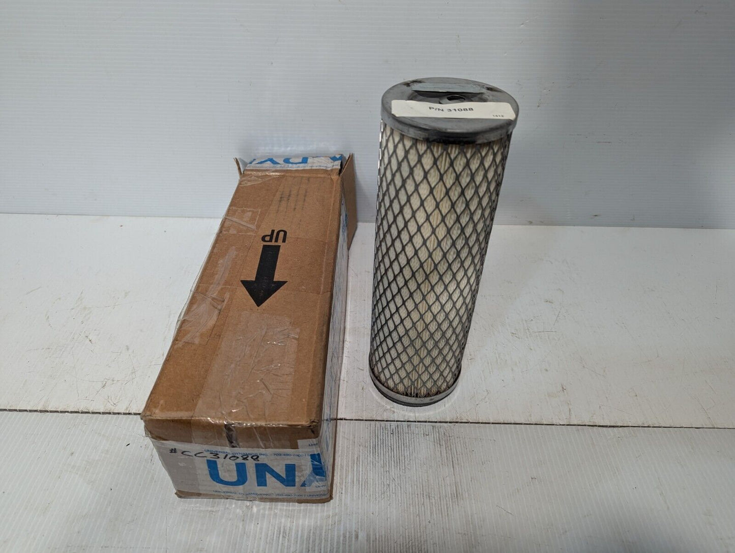 Universal Dynamics 31088 Cartridge Filter , 10.35" L x 3.5" OD x 2.07" ID