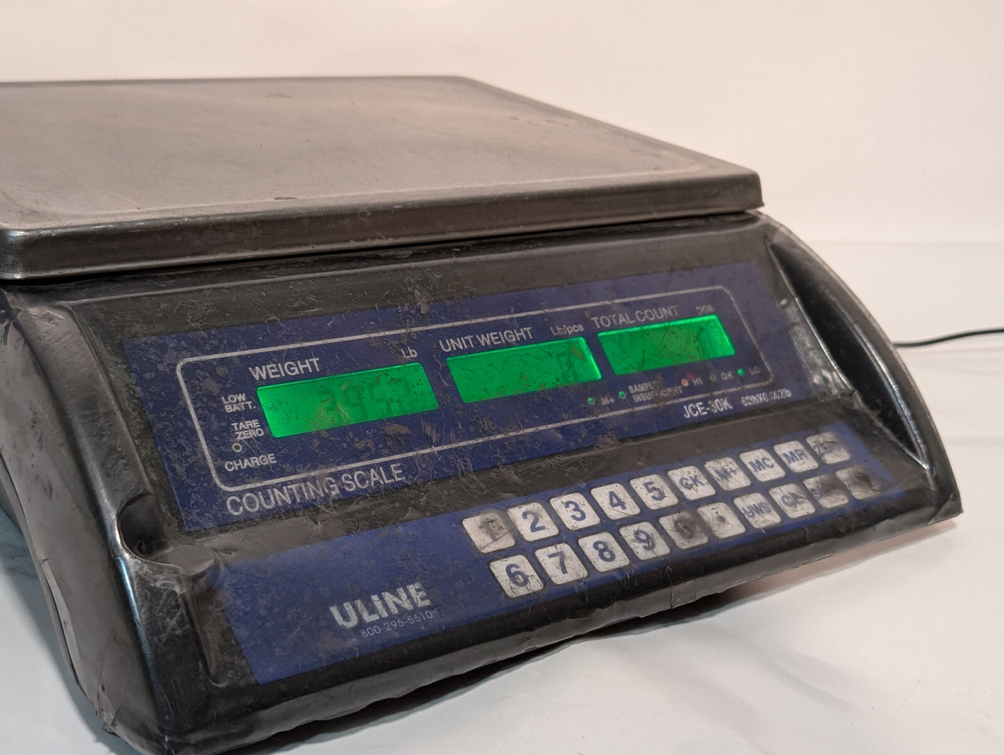 Uline JCE-30K Counting Scale, Plug, 60lbx0.002lb, Working