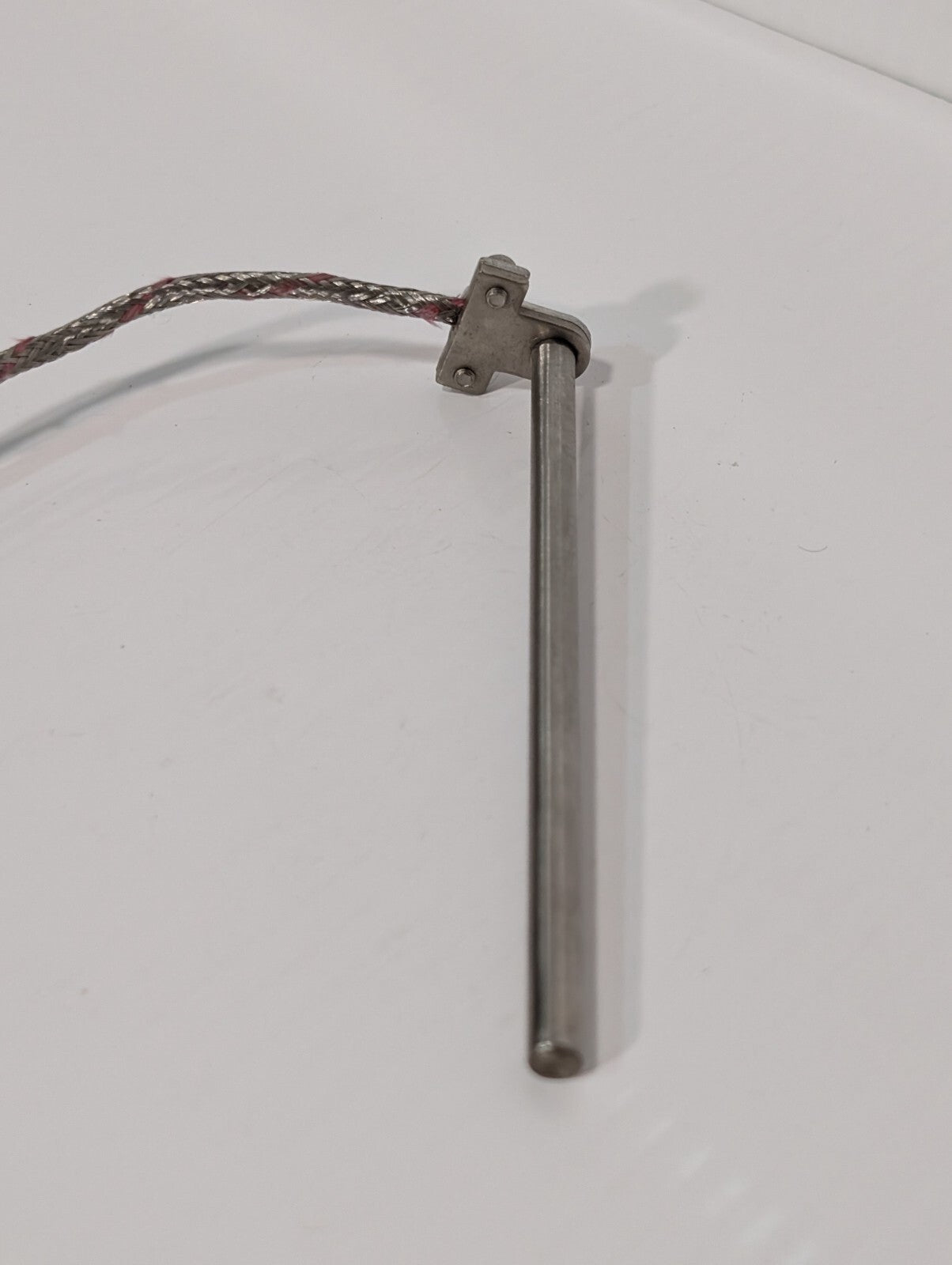 Unbranded Cartridge Heater, 4.5" Long, 3 Conductor Wires, 90 Degree, Long Cable