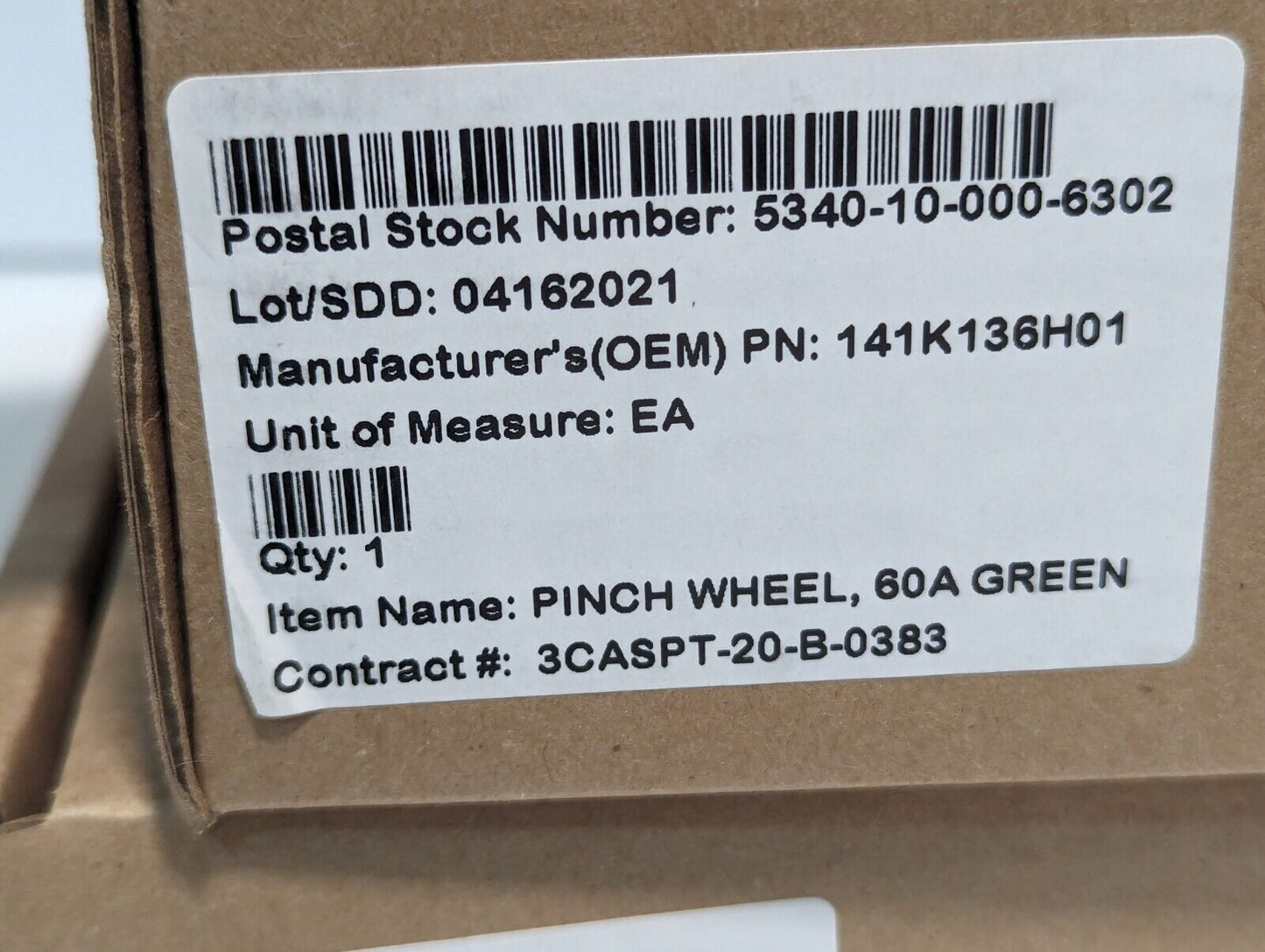 Imao Pinch Wheel 60A Green Rubber 5340-10-000-6302 141K136G01 - Free Shipping