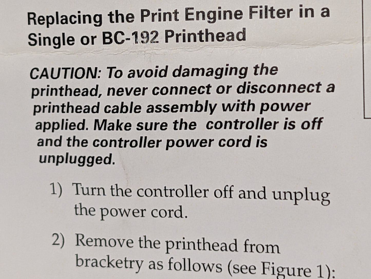 Videojet RP26224 Marsh Hi-Res Printheads Print Engine Filter Replacement Kit