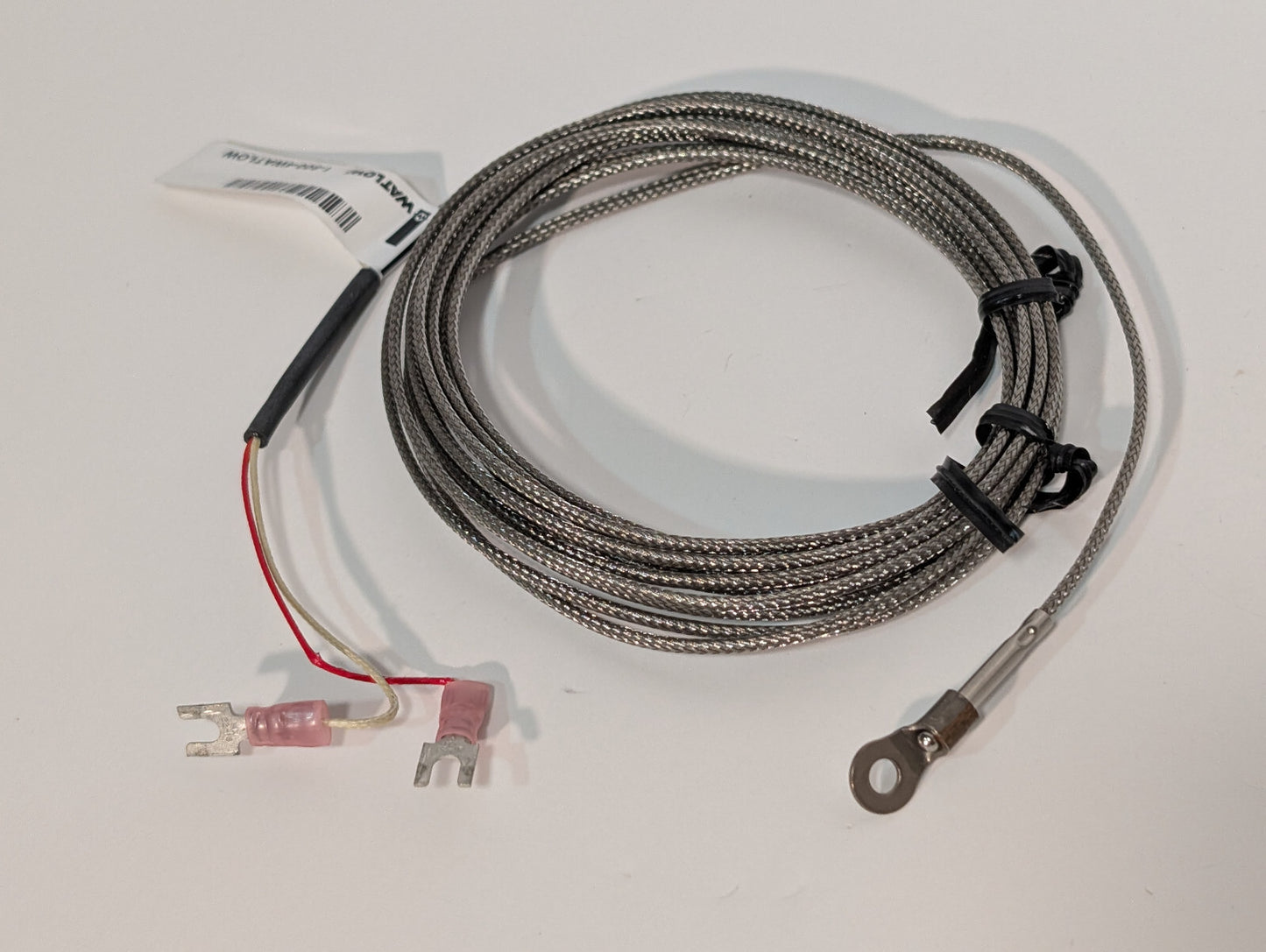 Watlow 70XJSUB130B Ring Terminal Tube Wire Thermocouple, Clamco 206-30, 3330-058