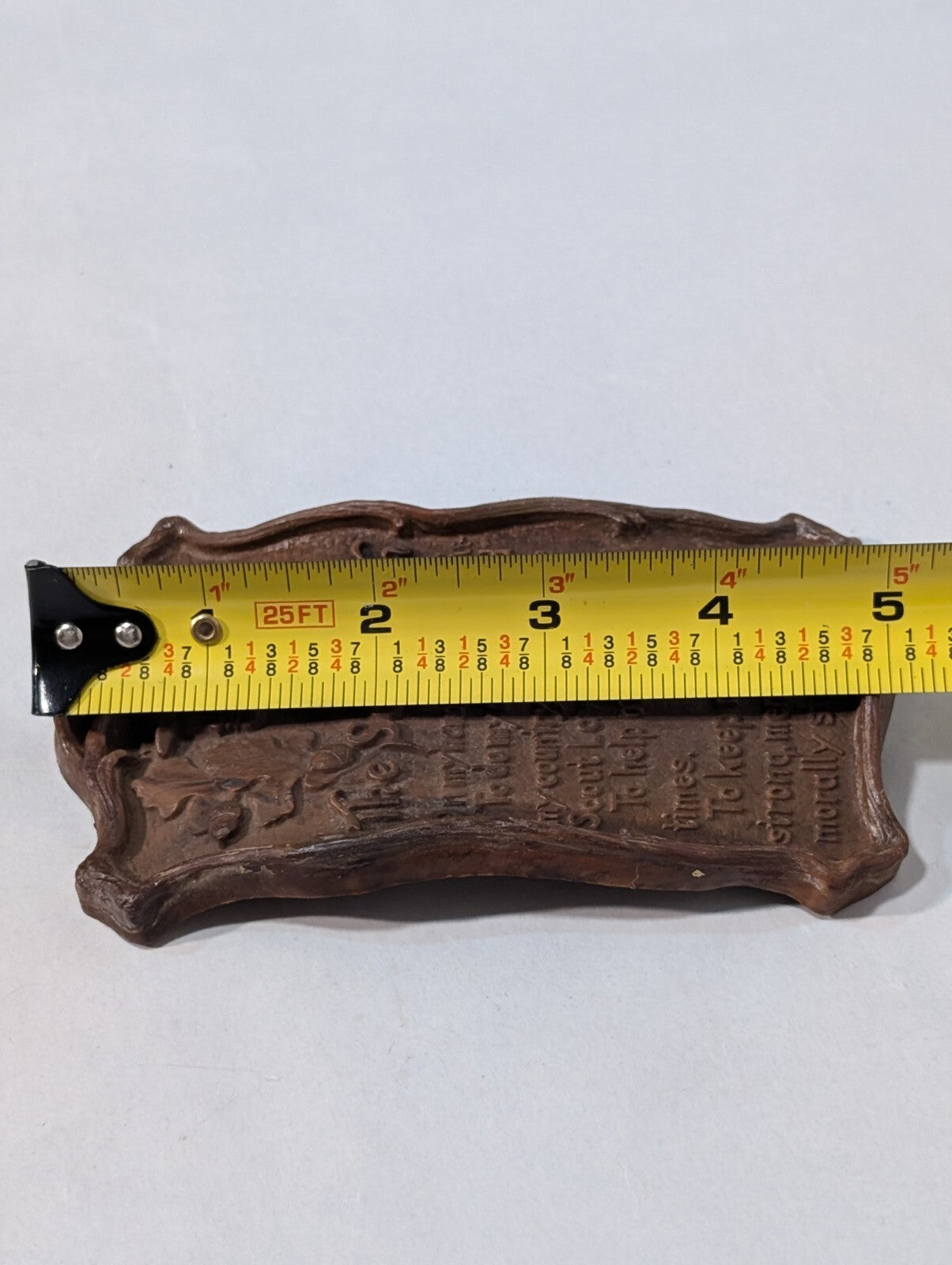 Vintage Boy Scouts of America "The Scout Oath" Plaque With Stand