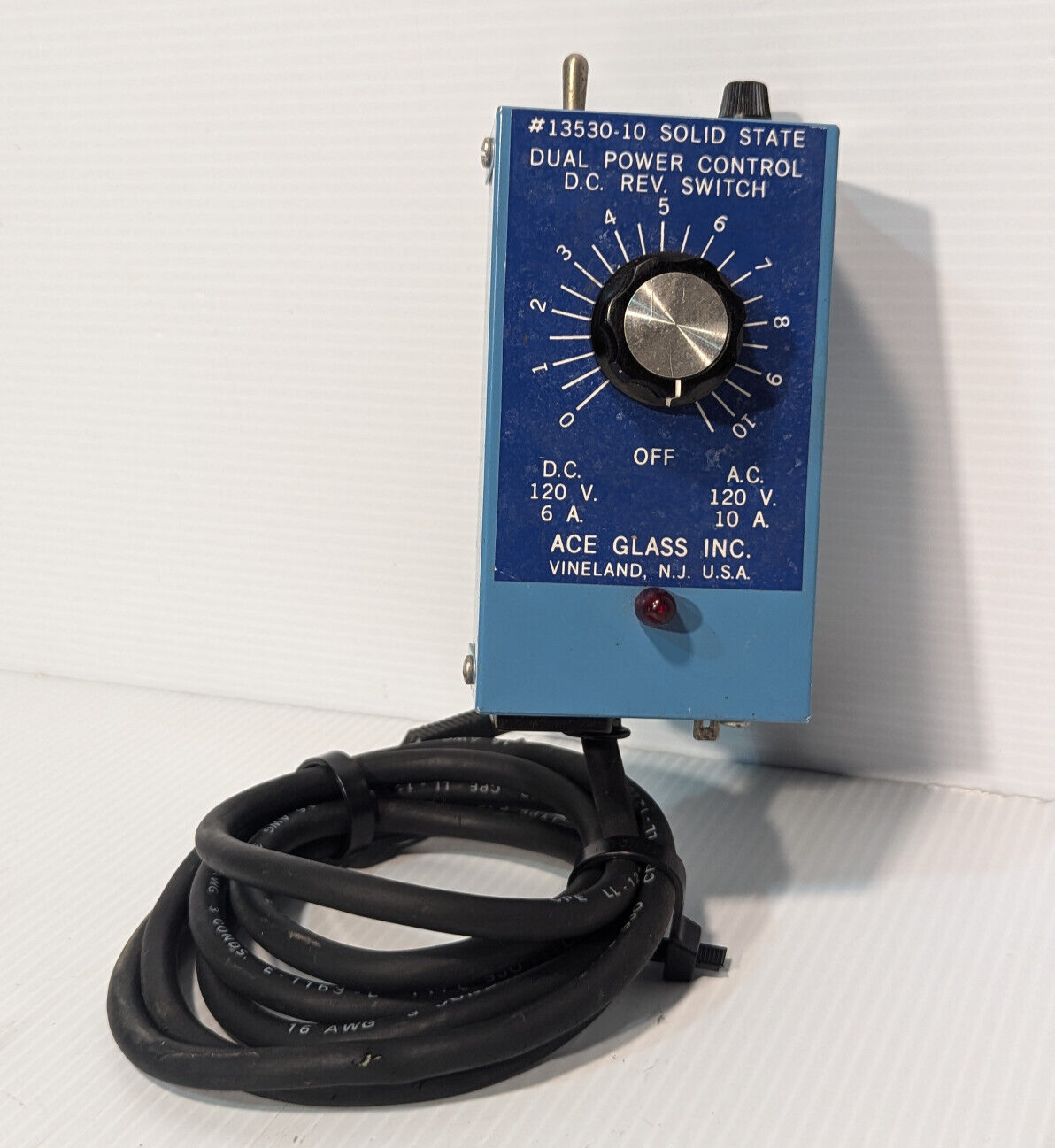 Ace Glass 13530-10 Solid State Dual Power Control D.C. Rev. Switch - Made in USA