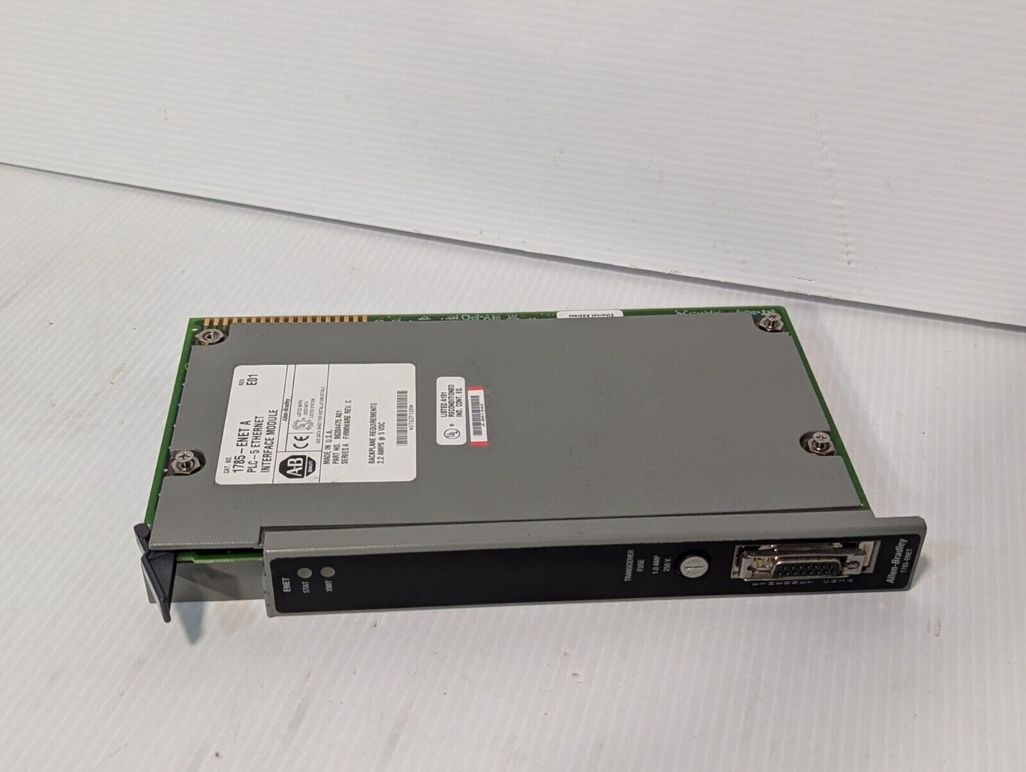 ALLEN BRADLEY 1785-ENET SER A PLC-5 ETHERNET INTERFACE MODULE - Free Ship+Return