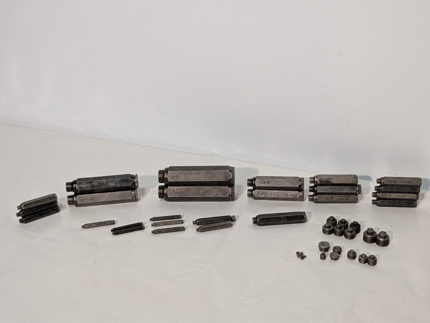 (25) Heimann Transfer Screw Incl. 3/8-16, 1-2-13, 5-8-11, etc. See photos+desc.