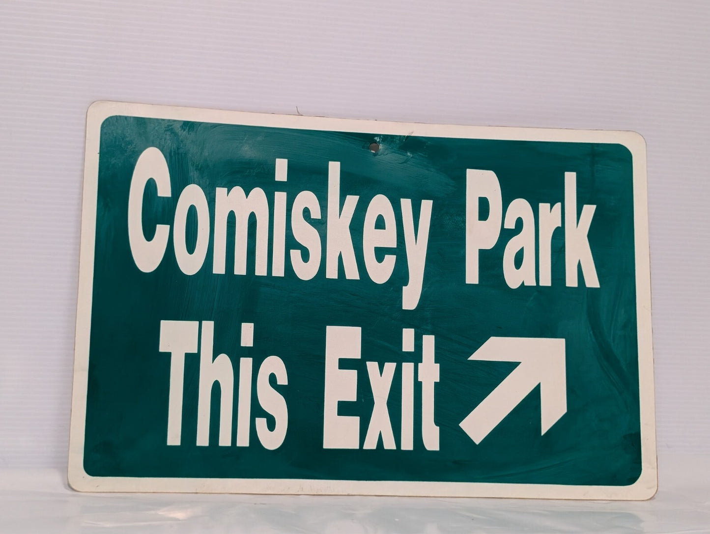 Vintage Comiskey Park White Sox Stadium Exit Sign
