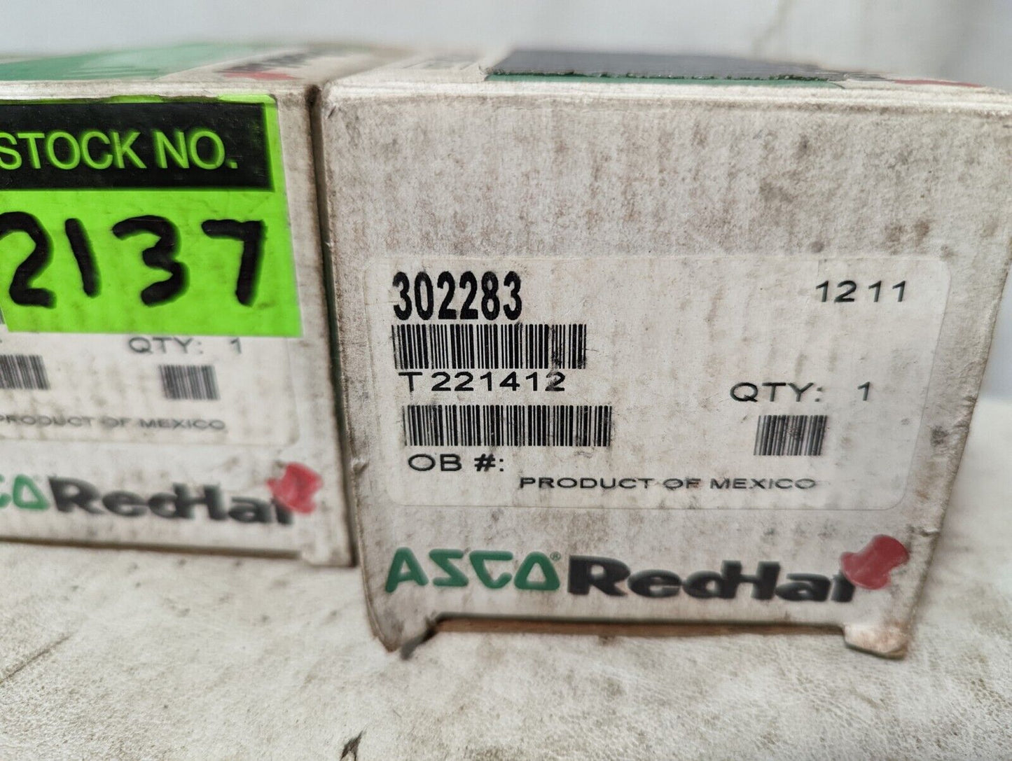 Lot of 4 partial boxes of ASCO RedHat 302283 solenoid valve repair kits