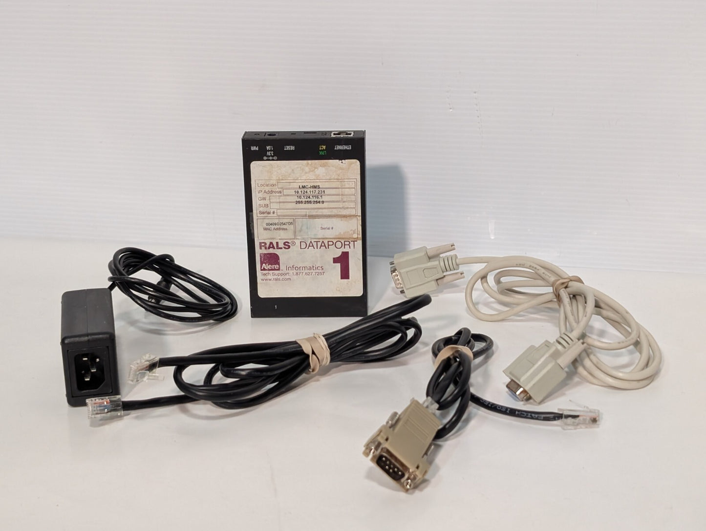 Abbott RALS Dataport1 POCT Device Server, Ethernet, Power Adapter, Peripherals