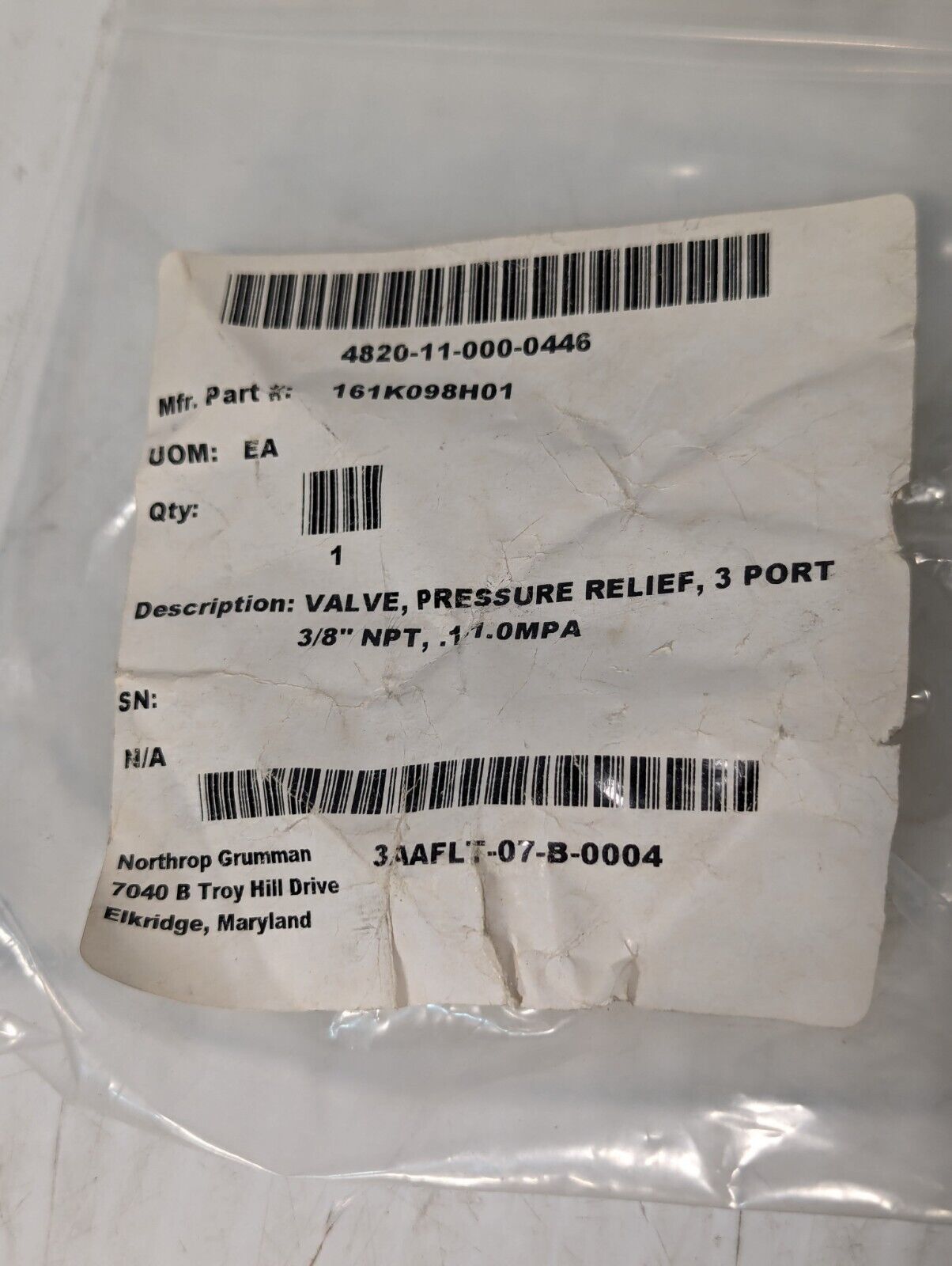 VHS30-N03-Z SMC Pressure Relief 3 Port Valve 3/8 NPT - Free Shipping
