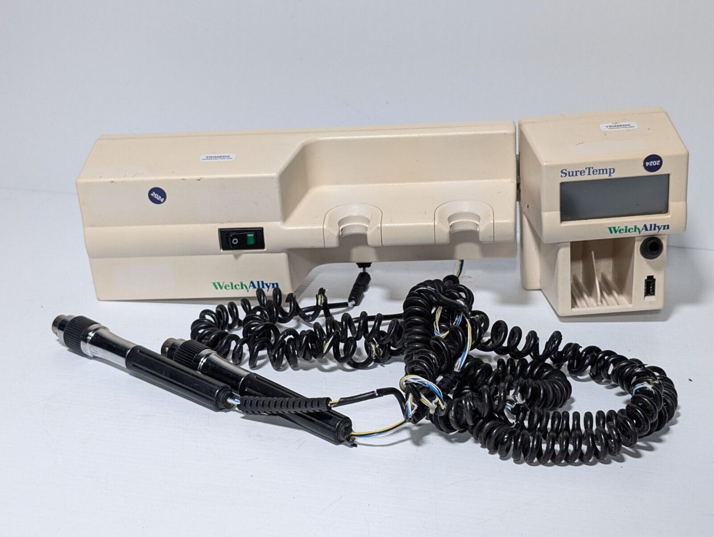 Welch Allyn 767 Series Transformer 2 Otoscopes No Heads & 76751 Suretemp