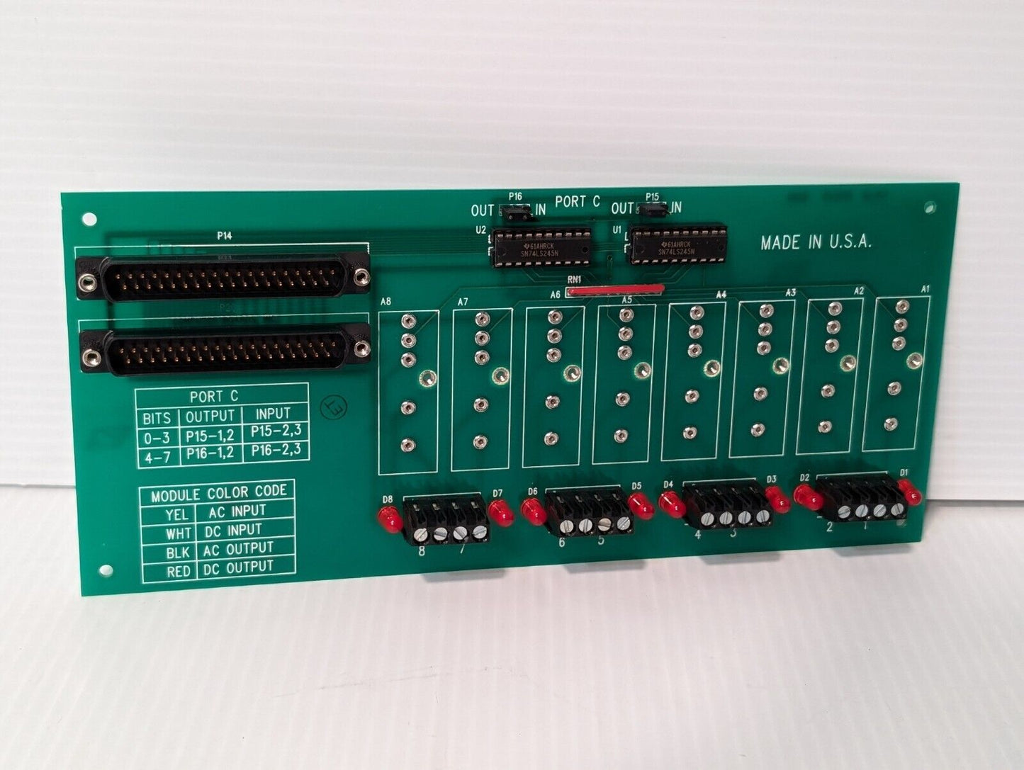 Unbranded Input\Output Circuit Board, SSR-RACK08, P1-0 SRV 1306 - Free Shipping