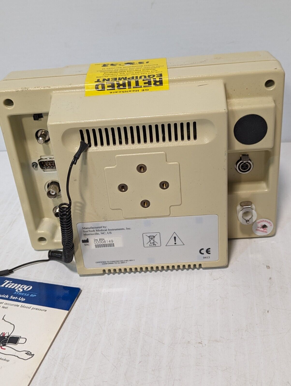 Suntech Medical Tango BP Monitor 00008149 - Free Shipping