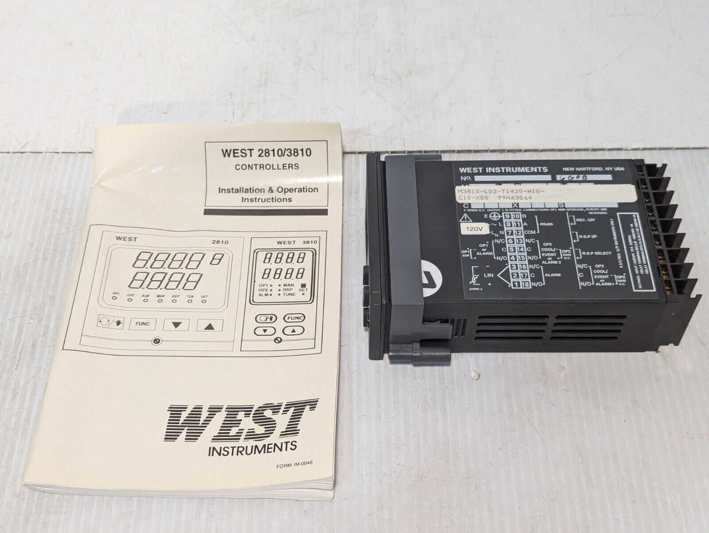 West Instruments M3810 L02 T1418 00 H10 Temperature Controller - Free Shipping