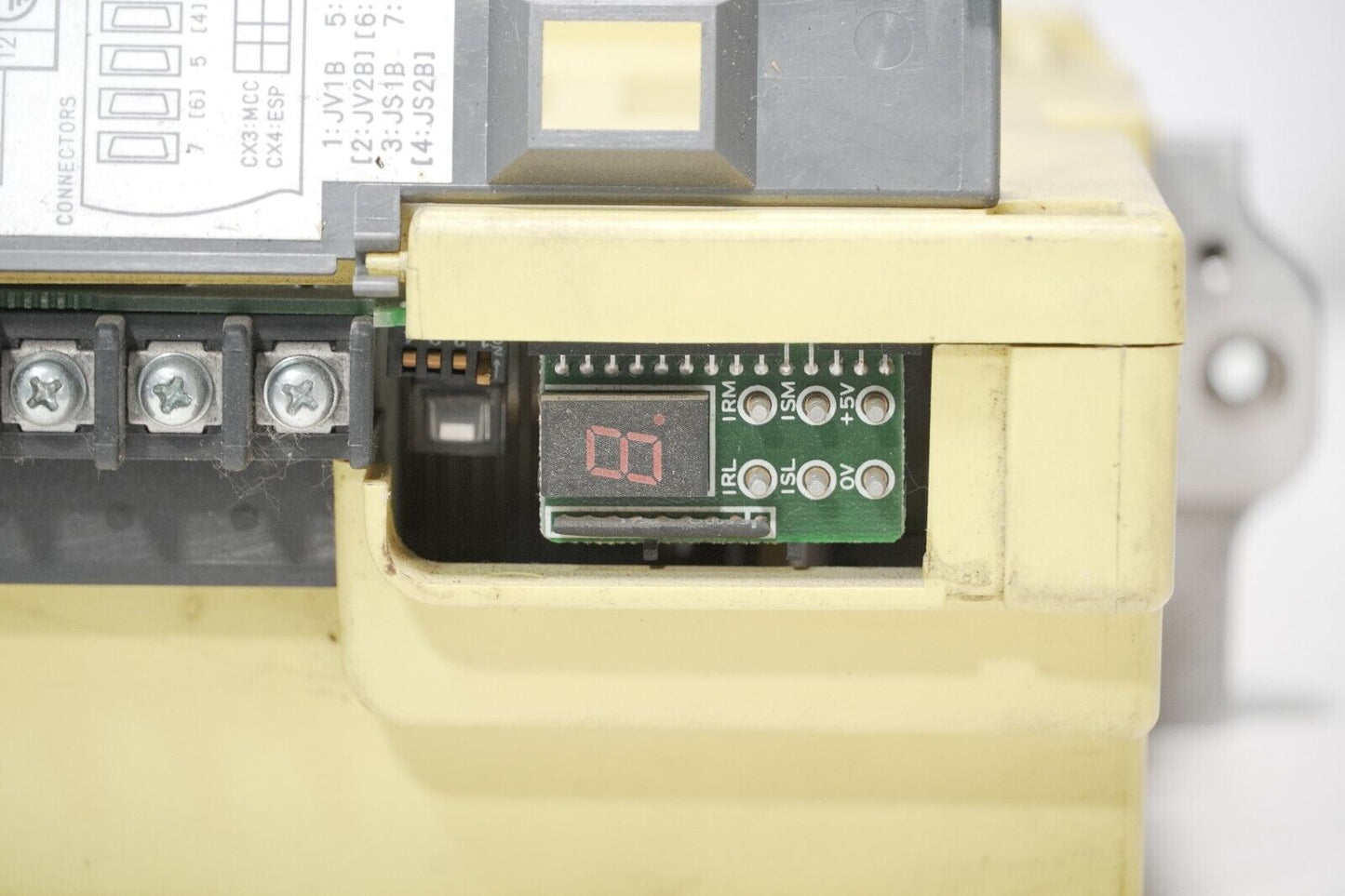 Fanuc A06B-6090-H004-R servo amplifier unit, rated input 200-230VAC, 12A, 230VAC