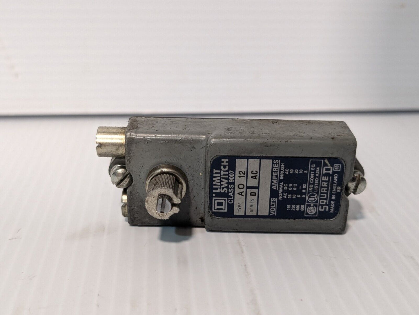Square D, Class 9007, AO 12, AO12 Limit Switch + Returns, A012