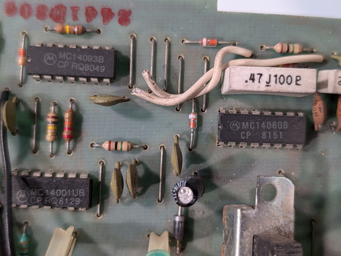 Ademco P3762 Control Panel Board, 47M250P, Colber, 4675D319, MC14025B, CPKK8134
