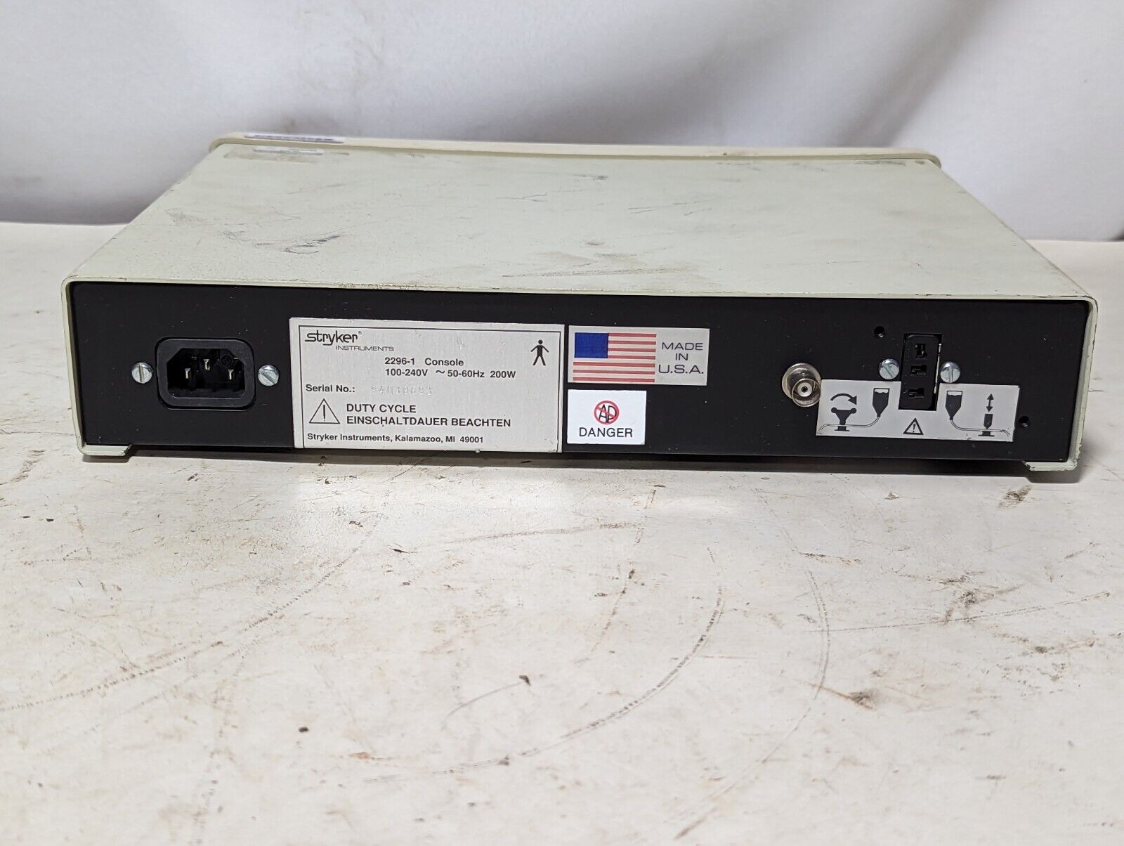 stryker 2296-1 Command 2 power control console unit