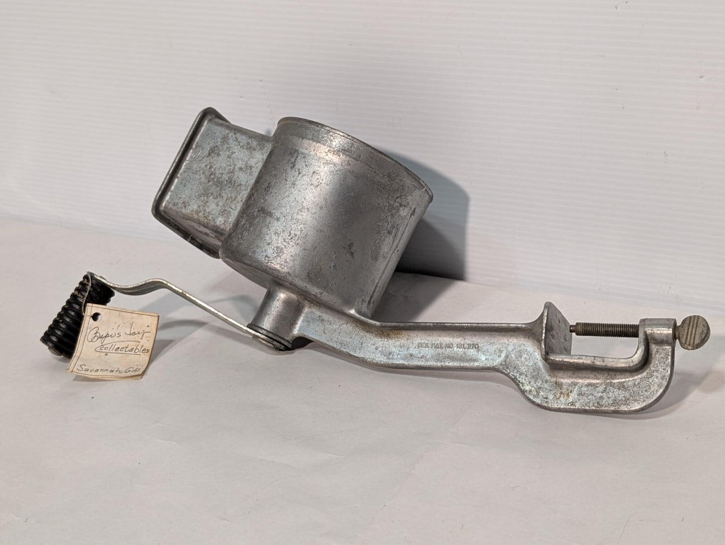 Vintage Kitchen Craft Aluminum Manual Hand Crank Food Processor