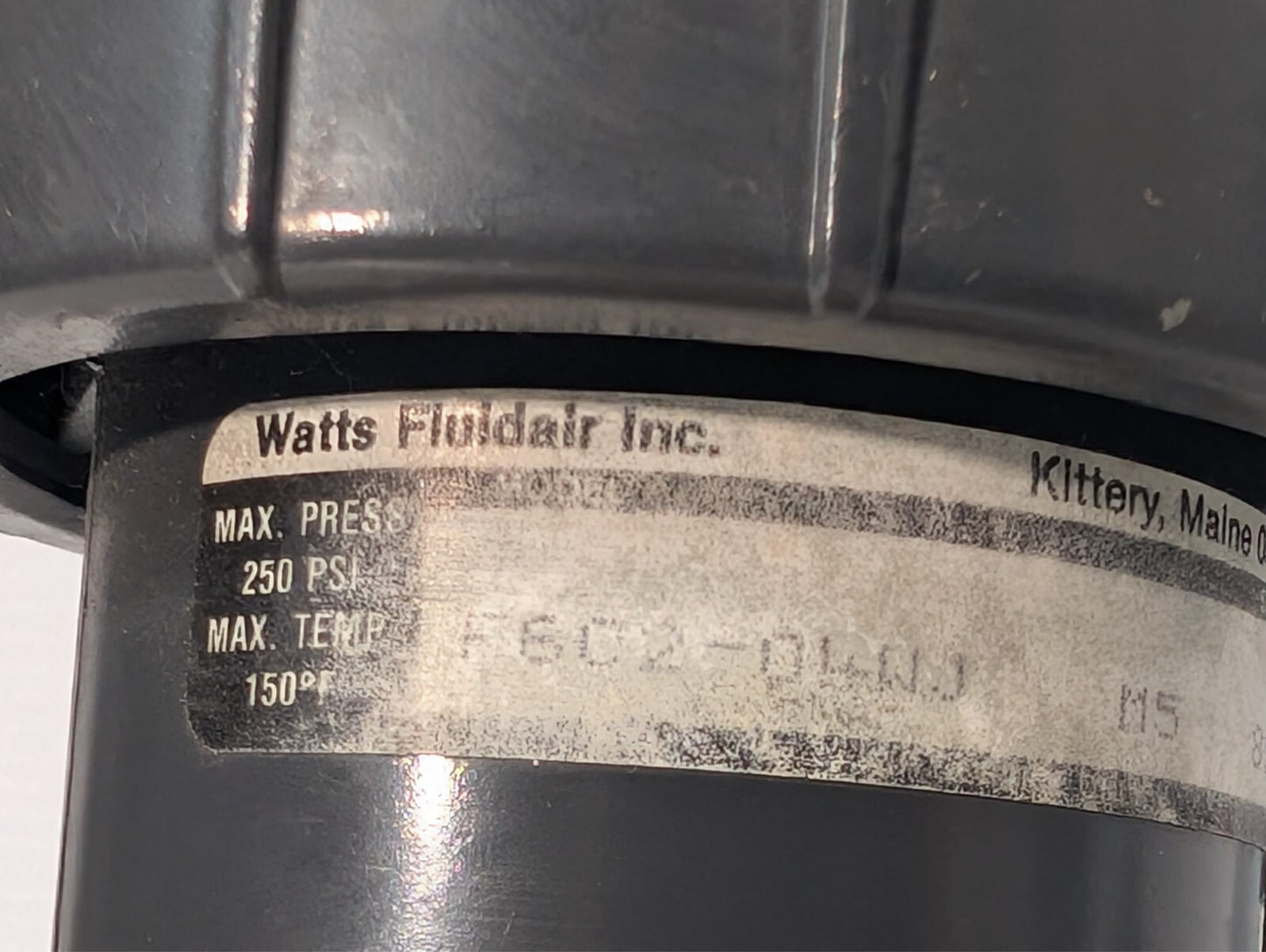 Watts Fluidair F602-034WJ M5 Pneumatic Filter, 250psi, 150º F Max Temp, 1/2"